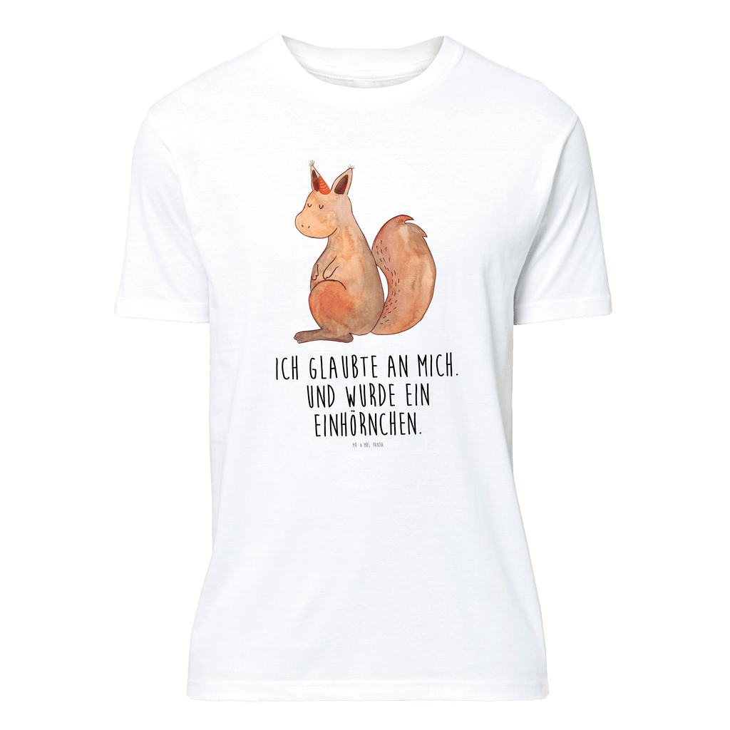 T-Shirt Standard Einhörnchen Glaube T-Shirt, Shirt, Tshirt, Lustiges T-Shirt, T-Shirt mit Spruch, Party, Junggesellenabschied, Jubiläum, Geburstag, Herrn, Damen, Männer, Frauen, Schlafshirt, Nachthemd, Sprüche, Einhorn, Einhörner, Einhorn Deko, Pegasus, Unicorn, Einhörnchen, Eichhörnchen, Eichhorn