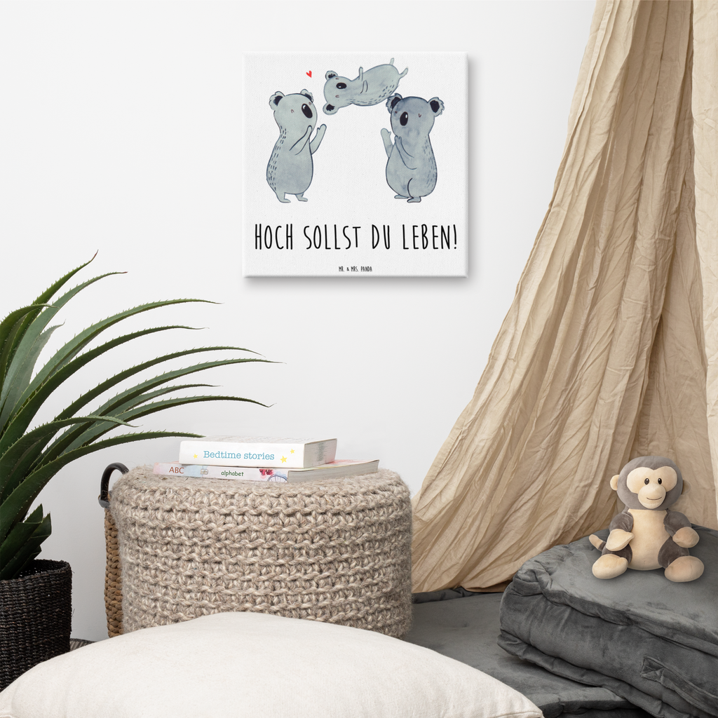 Leinwand Bild Koala Feiern Sich Leinwand, Bild, Kunstdruck, Wanddeko, Dekoration, Geburtstag, Geburtstagsgeschenk, Geschenk, Koala, Familie, Kind, Eltern, Herz, Liebe