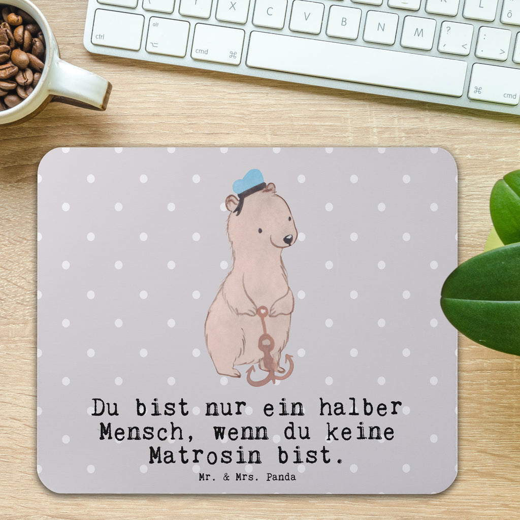 Mauspad Matrosin mit Herz Mousepad, Computer zubehör, Büroausstattung, PC Zubehör, Arbeitszimmer, Mauspad, Einzigartiges Mauspad, Designer Mauspad, Mausunterlage, Mauspad Büro, Beruf, Ausbildung, Jubiläum, Abschied, Rente, Kollege, Kollegin, Geschenk, Schenken, Arbeitskollege, Mitarbeiter, Firma, Danke, Dankeschön, Matrosin, Seeleute, Schiff, Schiffsmechanikerin