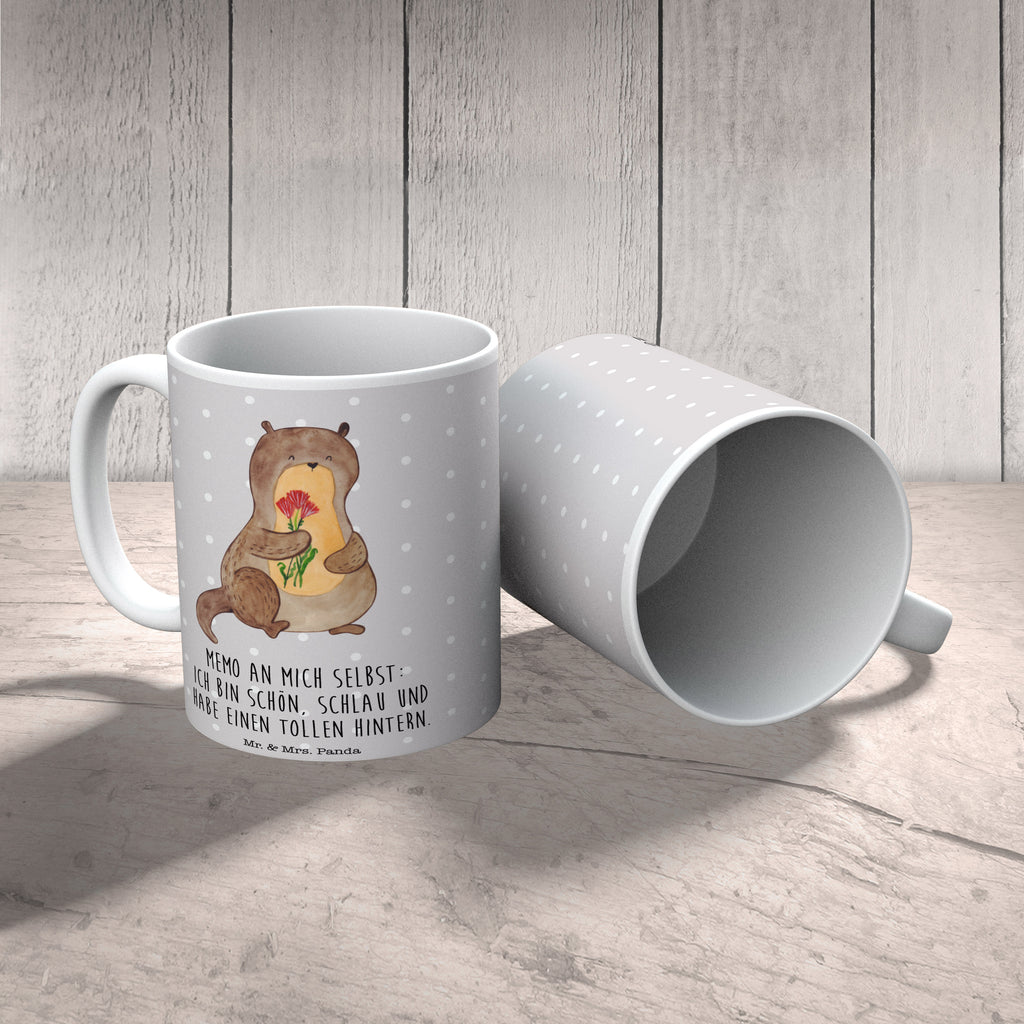 Tasse Otter Blumenstrauß Tasse, Kaffeetasse, Teetasse, Becher, Kaffeebecher, Teebecher, Keramiktasse, Porzellantasse, Büro Tasse, Geschenk Tasse, Tasse Sprüche, Tasse Motive, Kaffeetassen, Tasse bedrucken, Designer Tasse, Cappuccino Tassen, Schöne Teetassen, Otter, Fischotter, Seeotter, Otter Seeotter See Otter