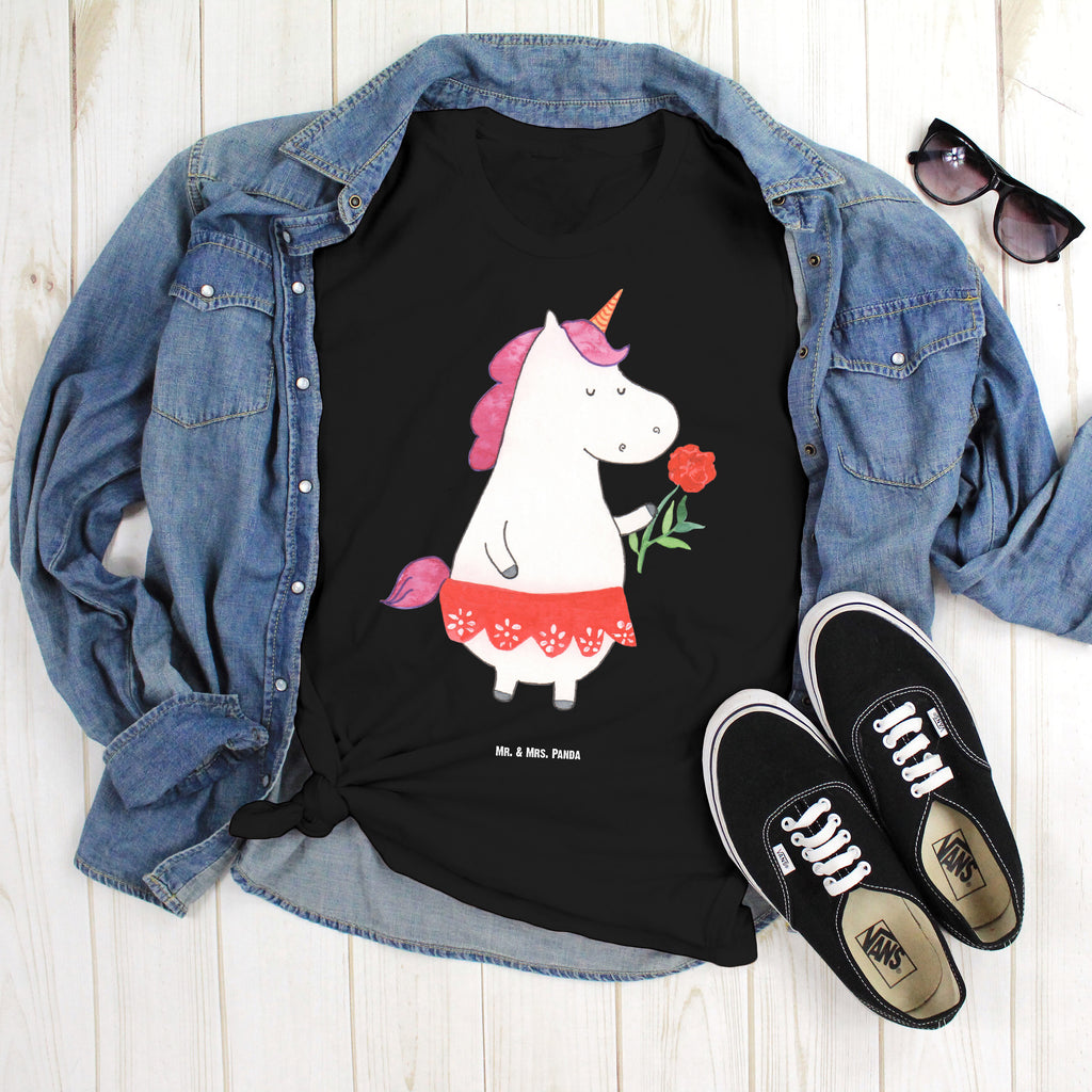 T-Shirt Standard Einhorn Dame T-Shirt, Shirt, Tshirt, Lustiges T-Shirt, T-Shirt mit Spruch, Party, Junggesellenabschied, Jubiläum, Geburstag, Herrn, Damen, Männer, Frauen, Schlafshirt, Nachthemd, Sprüche, Einhorn, Einhörner, Einhorn Deko, Pegasus, Unicorn, Dame, Lady, feine Dame, Freundin, Frau, Bachelor, Bachelorette, Abfuhr, Schluss machen, Trennung