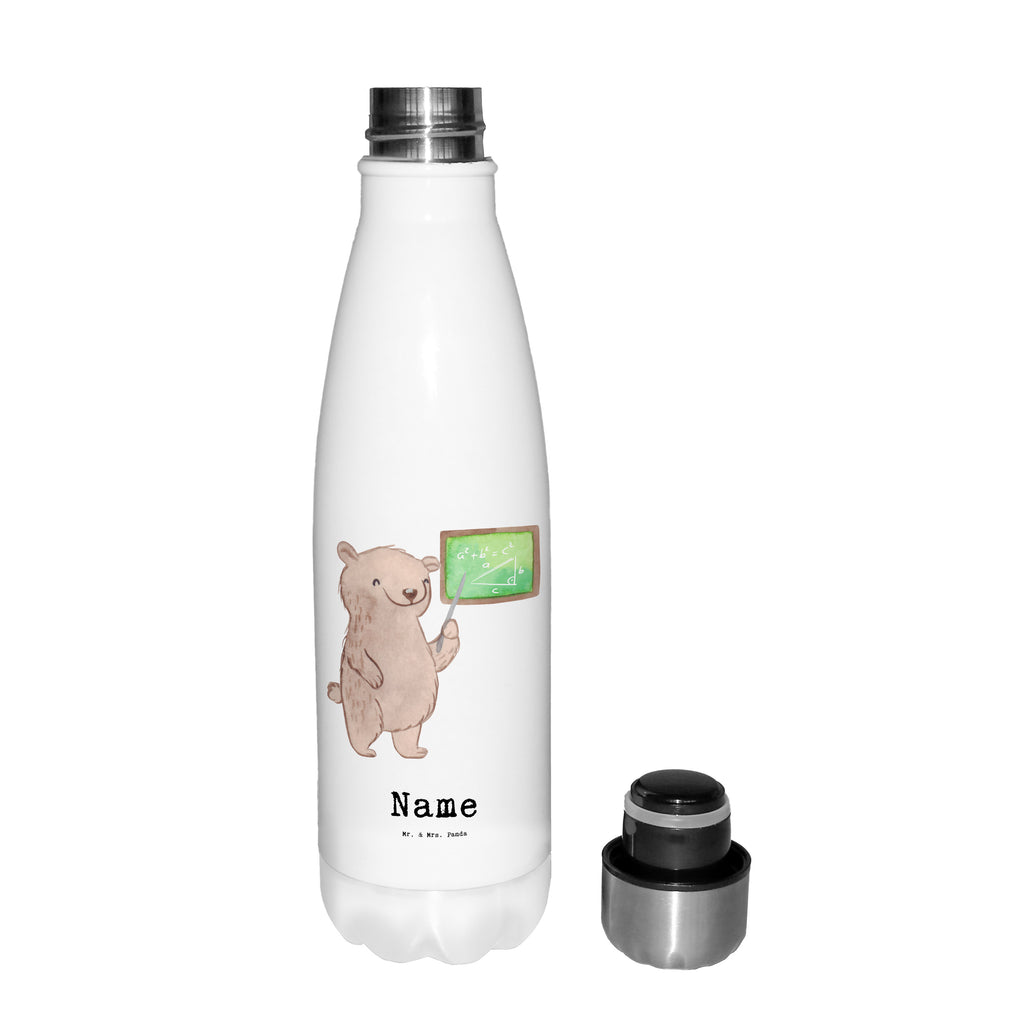 Personalisierte Thermosflasche Mathematiker mit Herz Personalisierte Isolierflasche, Personalisierte Thermoflasche, Personalisierte Trinkflasche, Trinkflasche Mit Namen, Wunschname, Bedrucken, Namensflasche, Beruf, Ausbildung, Jubiläum, Abschied, Rente, Kollege, Kollegin, Geschenk, Schenken, Arbeitskollege, Mitarbeiter, Firma, Danke, Dankeschön, Mathematiker, Mathematik Studium, Student Mathe, Bachelor, Master, Rechenkünstler, Zahlenmensch