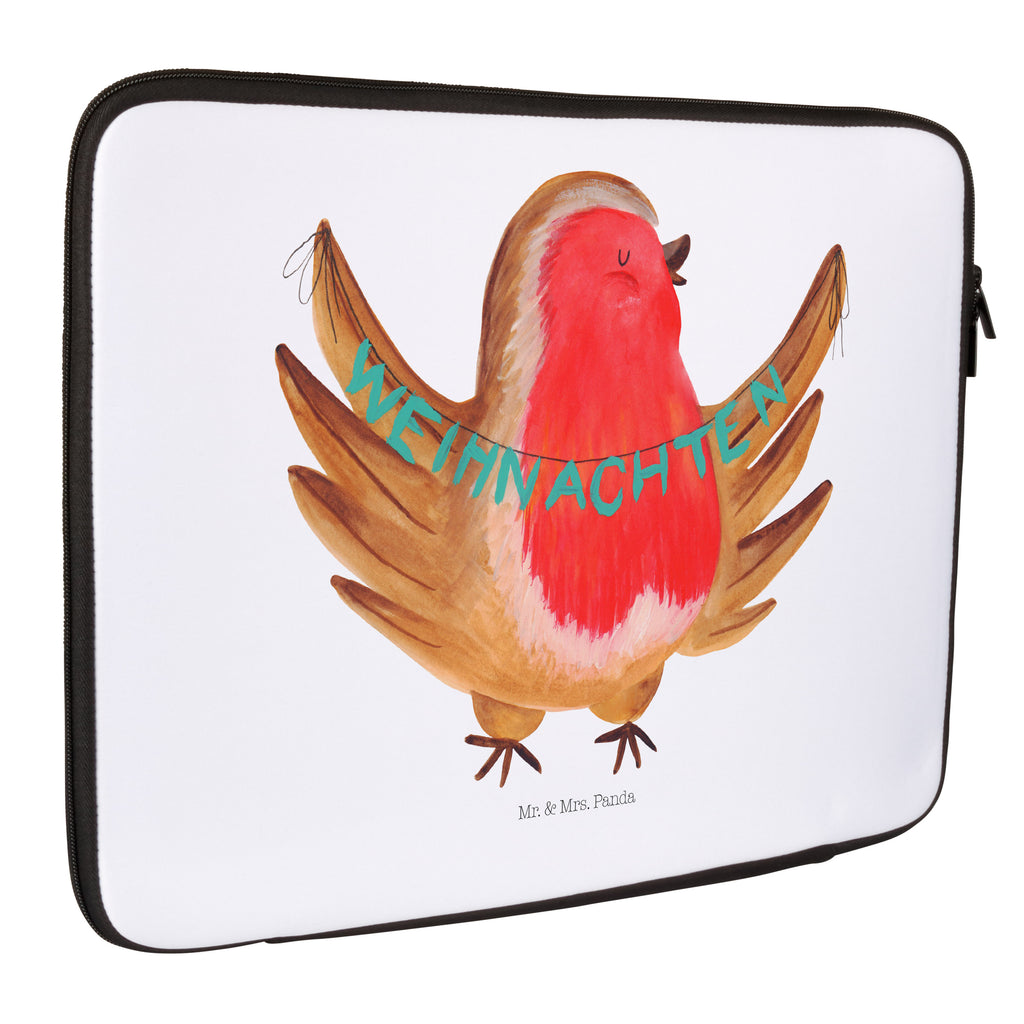 Notebook Tasche Rotkehlchen Weihnachten Notebook Tasche, Laptop, Computertasche, Tasche, Notebook-Tasche, Notebook-Reisehülle, Notebook Schutz, Winter, Weihnachten, Weihnachtsdeko, Nikolaus, Advent, Heiligabend, Wintermotiv, Frohe Weihnachten, Weihnachtsmotiv, Weihnachtsgruß, Vogel, xmas