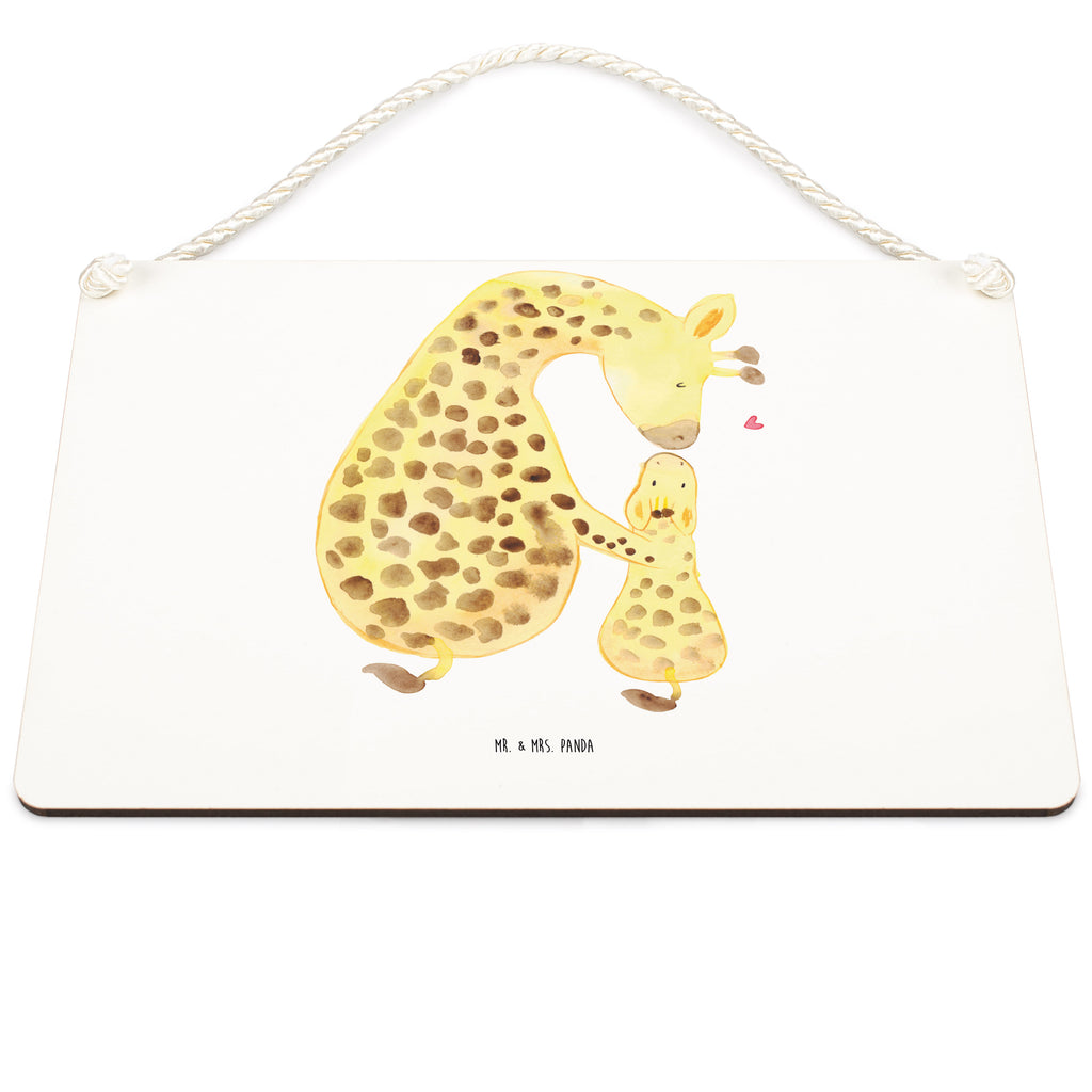 Deko Schild Giraffe mit Kind Dekoschild, Deko Schild, Schild, Tür Schild, Türschild, Holzschild, Wandschild, Wanddeko, Afrika, Wildtiere, Giraffe, Kind, Mutter, Mama, Tochter, Sohn, Lieblingsmensch