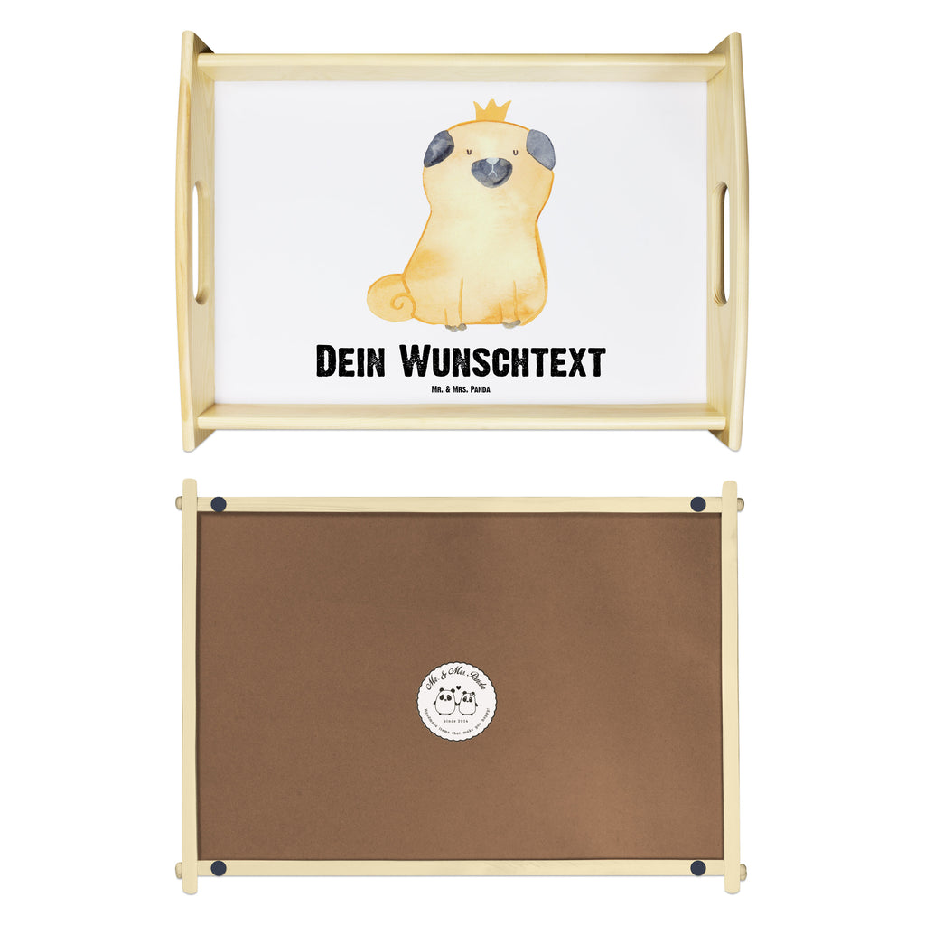 Personalisiertes Serviertablett Mops Krone Personalisiertes Serviertablett, Personalisiertes Tablett, Personalisiertes Holztablett, Personalisiertes Küchentablett, Personalisiertes Dekotablett, Personalisiertes Frühstückstablett, Serviertablett mit Namen, Tablett mit Namen, Hund, Hundemotiv, Haustier, Hunderasse, Tierliebhaber, Hundebesitzer, Sprüche, Mops, allergisch, kinderlos, Hausregel, Hundebesitzer. Spruch, lustig