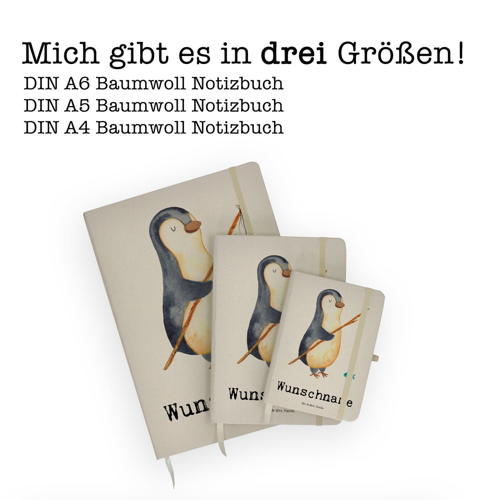 DIN A4 Personalisiertes Notizbuch Pinguin Angler Personalisiertes Notizbuch, Notizbuch mit Namen, Notizbuch bedrucken, Personalisierung, Namensbuch, Namen, Pinguin, Pinguine, Angeln, Angler, Tagträume, Hobby, Plan, Planer, Tagesplan, Neustart, Motivation, Geschenk, Freundinnen, Geschenkidee, Urlaub, Wochenende