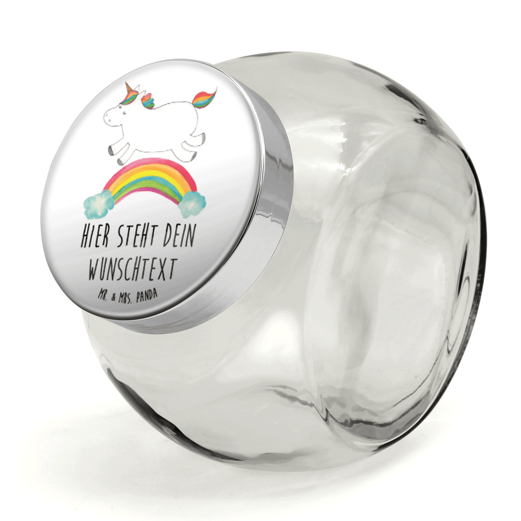 Personalisiertes Bonbonglas Einhorn Regenbogen Vorratsdose, Vorratsbehälter, Süßigkeitenglas, Süßigkeitendose, Kaffeedose, Müslidose, Teedose, Keksbehälter, Keksedose, Glasdose, Glasbälter, Vorratsglas, Küchenbehälter, Aufbewahrungsdose, Aufbewahungsglas, Gewürzdose, Küchenorganizer, Snackdose, Einhorn, Einhörner, Einhorn Deko, Pegasus, Unicorn, Regenbogen, Glitzer, Einhornpower, Erwachsenwerden, Einhornautobahn