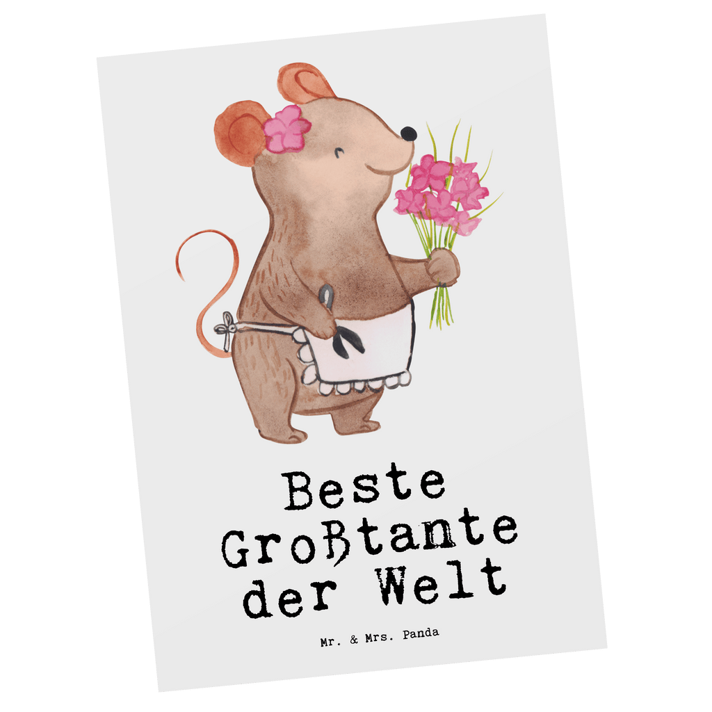 Postkarte Maus Beste Großtante der Welt Postkarte, Karte, Geschenkkarte, Grußkarte, Einladung, Ansichtskarte, Geburtstagskarte, Einladungskarte, Dankeskarte, Ansichtskarten, Einladung Geburtstag, Einladungskarten Geburtstag, für, Dankeschön, Geschenk, Schenken, Geburtstag, Geburtstagsgeschenk, Geschenkidee, Danke, Bedanken, Mitbringsel, Freude machen, Geschenktipp, Großtante, Grosstante, Tante, Lieblingstante, Familie, Schwester, Tanten, Kleinigkeit, Beste, Nichte, Neffe, Groß