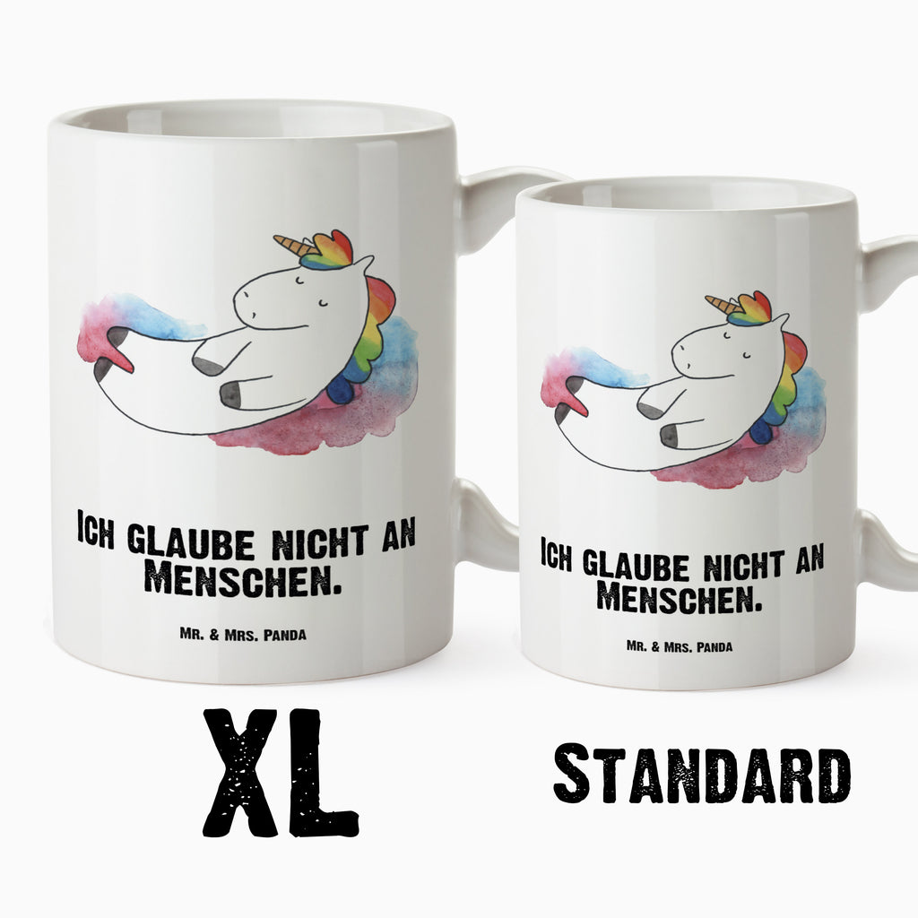 XL Tasse Einhorn Wolke 7 XL Tasse, Große Tasse, Grosse Kaffeetasse, XL Becher, XL Teetasse, spülmaschinenfest, Jumbo Tasse, Groß, Einhorn, Einhörner, Einhorn Deko, Pegasus, Unicorn, verliebt, Menschen, witzig, lustig, Geschenk, Glaube, Realität, Lächeln