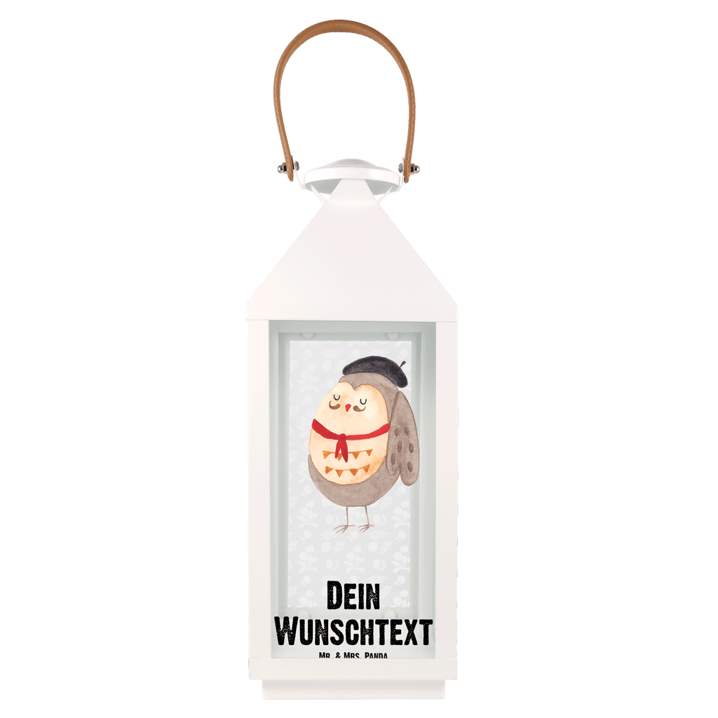 Personalisierte Deko Laterne Eule Französisch Gartenlampe, Gartenleuchte, Gartendekoration, Gartenlicht, Laterne kleine Laternen, XXL Laternen, Laterne groß, Eule, Eulen, Eule Deko, Owl, hibou, La vie est belle, das Leben ist schön, Spruch schön, Spruch Französisch, Frankreich