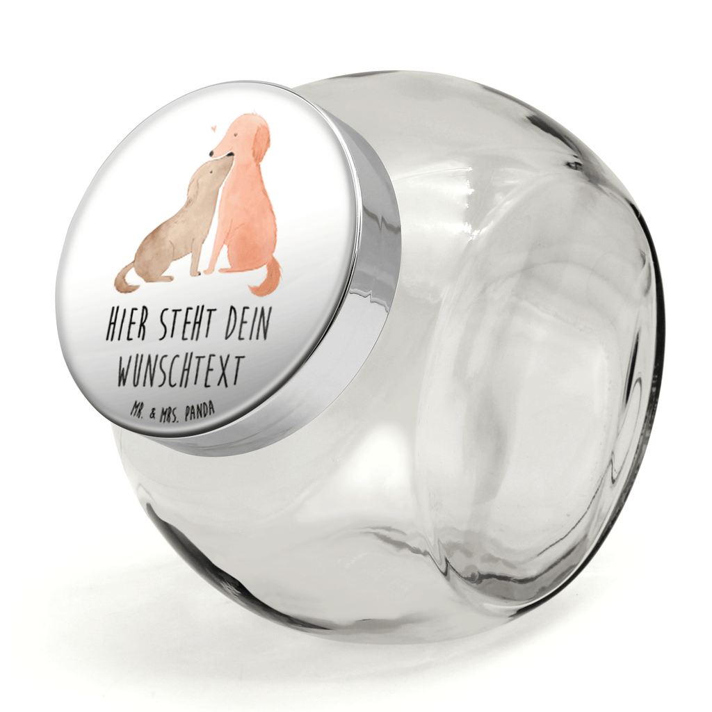 Personalisiertes Bonbonglas Hunde Liebe Vorratsdose, Vorratsbehälter, Süßigkeitenglas, Süßigkeitendose, Kaffeedose, Müslidose, Teedose, Keksbehälter, Keksedose, Glasdose, Glasbälter, Vorratsglas, Küchenbehälter, Aufbewahrungsdose, Aufbewahungsglas, Gewürzdose, Küchenorganizer, Snackdose, Hund, Hundemotiv, Haustier, Hunderasse, Tierliebhaber, Hundebesitzer, Sprüche, Liebe, Hund. Hunde, Kuss, Vertrauen, Kuscheln, Herz