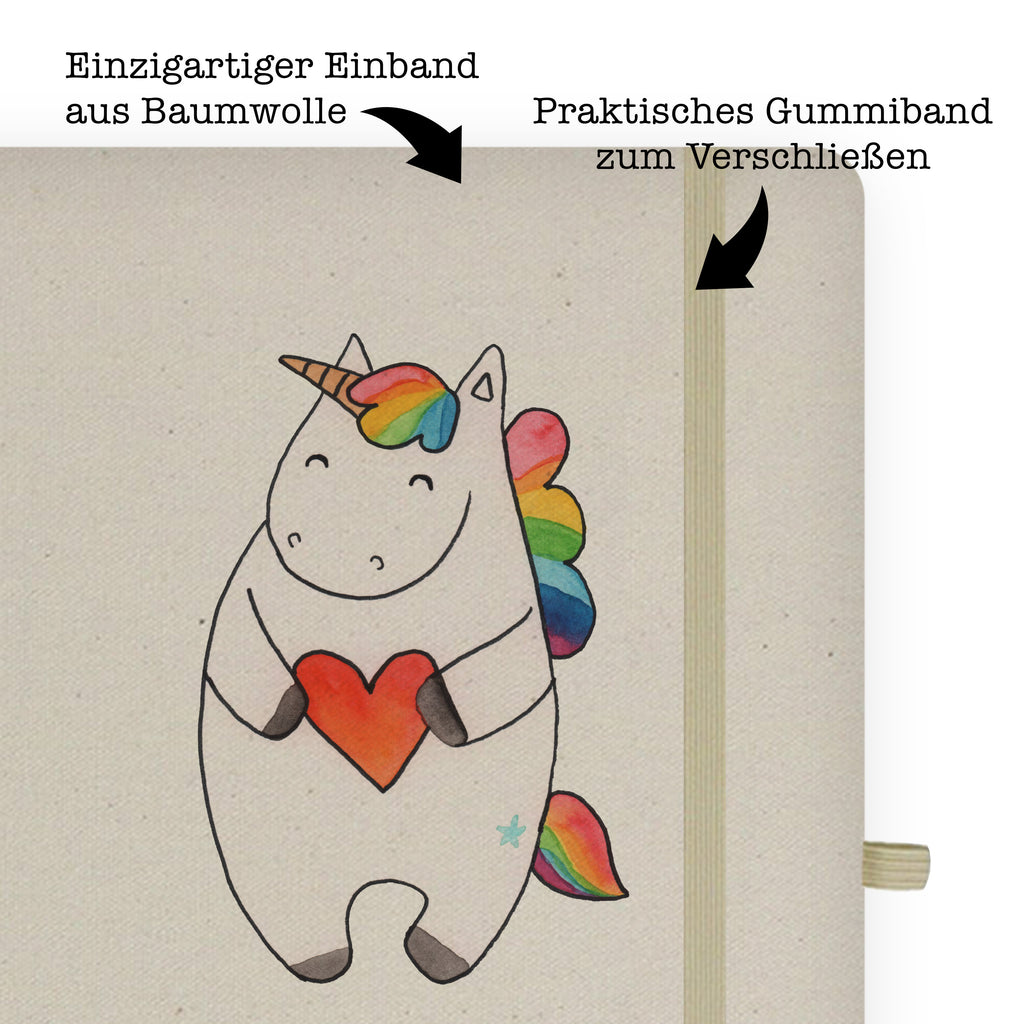 Baumwoll Notizbuch Einhorn Herz Notizen, Eintragebuch, Tagebuch, Notizblock, Adressbuch, Journal, Kladde, Skizzenbuch, Notizheft, Schreibbuch, Schreibheft, Einhorn, Einhörner, Einhorn Deko, Pegasus, Unicorn, Herz, schlimm, böse, witzig, lustig, Freundin, anders, bunt