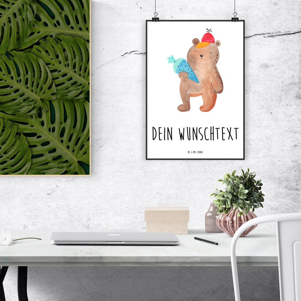 Personalisiertes Poster Bär mit Schultüte Personalisiertes Poster, Personalisiertes Wandposter, Personalisiertes Bild, Personalisierte Wanddeko, Personalisiertes Küchenposter, Personalisiertes Kinderposter, Personalisierte Wanddeko Bild, Personalisierte Raumdekoration, Personalisierte Wanddekoration, Personalisiertes Handgemaltes Poster, Personalisiertes Designposter, Personalisierter Kunstdruck, Personalisierter Posterdruck, Poster mit Namen, Wandposter mit Namen, Bild mit Namen, Wanddeko mit Namen, Küchenposter mit Namen, Kinderposter mit Namen, Wanddeko Bild mit Namen, Raumdekoration mit Namen, Wanddekoration mit Namen, Kunstdruck mit Namen, Posterdruck mit Namen, Wunschtext Poster, Poster selbst gestalten., Bär, Teddy, Teddybär, Bär Motiv, Schultüte, Erster Schultag Geschenk, Einschulung Geschenk, Schule Geschenk, Grundschule, Schulanfang, Schulbeginn