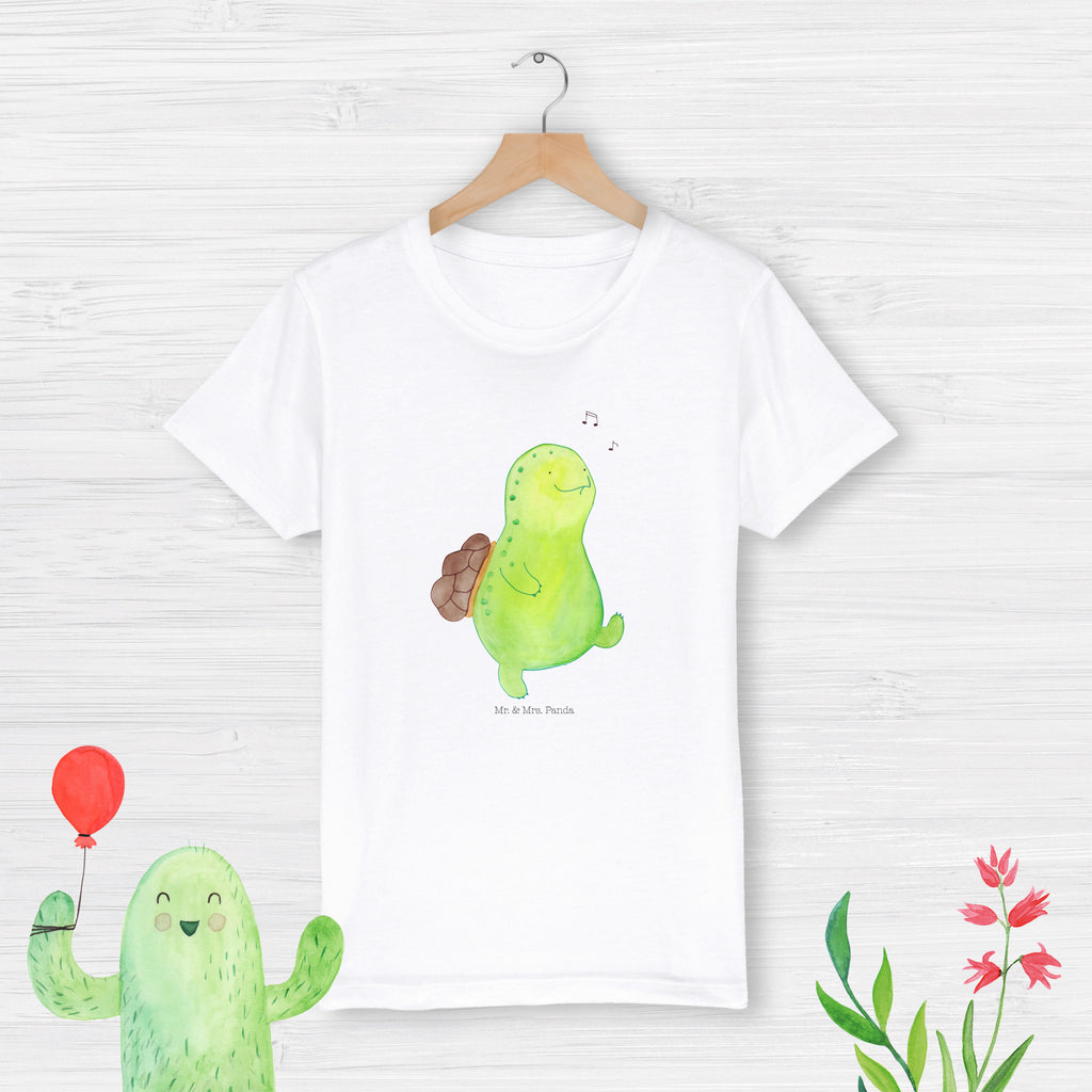 Organic Kinder T-Shirt Schildkröte Pfeifen Kinder T-Shirt, Kinder T-Shirt Mädchen, Kinder T-Shirt Jungen, Schildkröte, Schildi, Schildkröten, fröhlich, Glück, Motivation, Lebensfreude, Depression, Trennung, Neuanfang