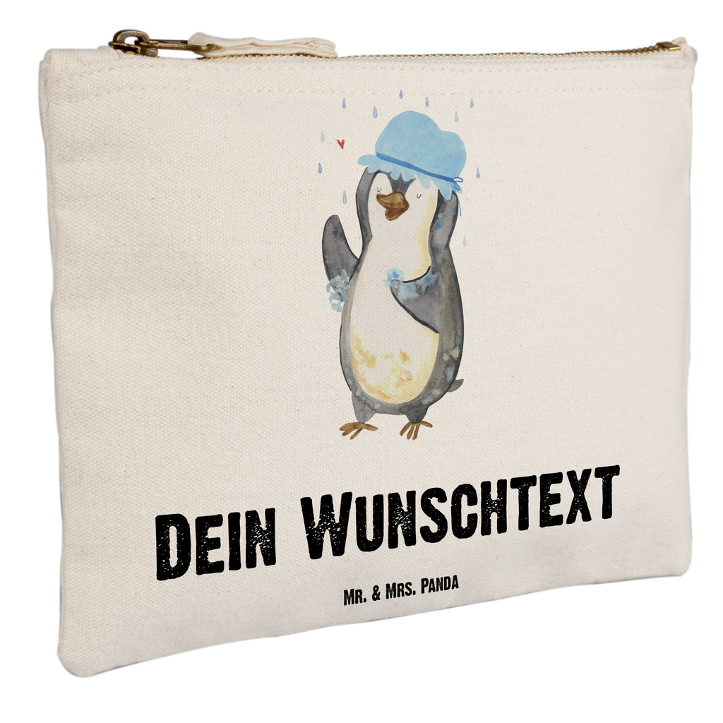 Personalisierte Schminktasche Pinguin duscht Personalisierte Schminktasche, Personalisierte Kosmetiktasche, Personalisierter Kosmetikbeutel, Personalisiertes Stiftemäppchen, Personalisiertes Etui, Personalisierte Federmappe, Personalisierte Makeup Bag, Personalisiertes Schminketui, Personalisiertes Kosmetiketui, Personalisiertes Schlamperetui, Schminktasche mit Namen, Kosmetiktasche mit Namen, Kosmetikbeutel mit Namen, Stiftemäppchen mit Namen, Etui mit Namen, Federmappe mit Namen, Makeup Bg mit Namen, Schminketui mit Namen, Kosmetiketui mit Namen, Schlamperetui mit Namen, Schminktasche personalisieren, Schminktasche bedrucken, Schminktasche selbst gestalten, Pinguin, Pinguine, Dusche, duschen, Lebensmotto, Motivation, Neustart, Neuanfang, glücklich sein