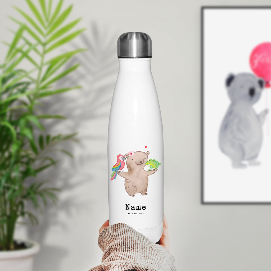 Personalisierte Thermosflasche Tierpflegerin mit Herz Personalisierte Isolierflasche, Personalisierte Thermoflasche, Personalisierte Trinkflasche, Trinkflasche Mit Namen, Wunschname, Bedrucken, Namensflasche, Beruf, Ausbildung, Jubiläum, Abschied, Rente, Kollege, Kollegin, Geschenk, Schenken, Arbeitskollege, Mitarbeiter, Firma, Danke, Dankeschön