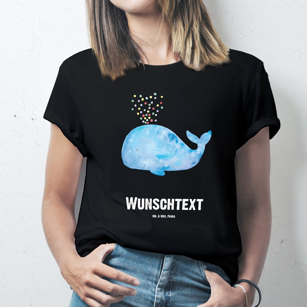 Personalisiertes T-Shirt Wal Konfetti T-Shirt Personalisiert, T-Shirt mit Namen, T-Shirt mit Aufruck, Männer, Frauen, Meerestiere, Meer, Urlaub, Wal, Konfetti, Wale, Motivation, Neuanfang, Trennung, Diät, Abnehmen, Neustart, Lebensabschnitt, Geburtstag