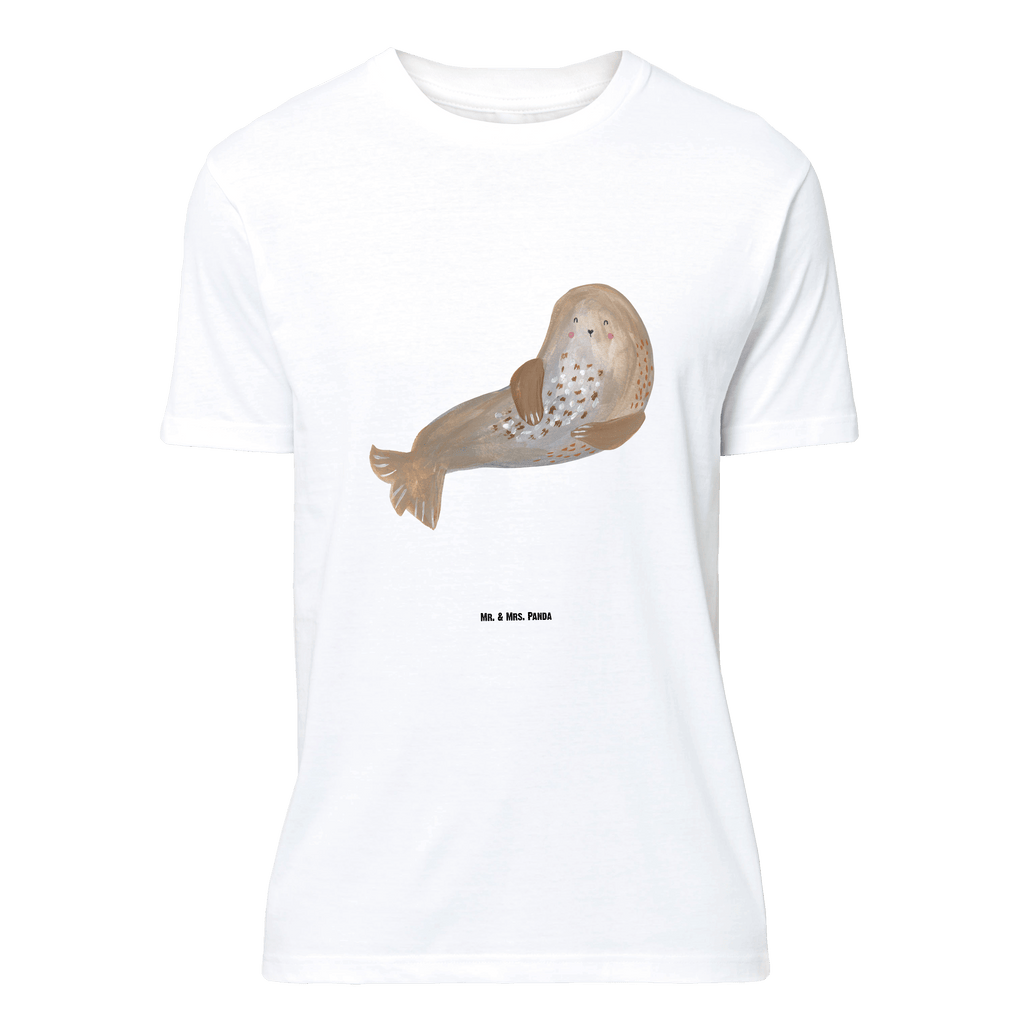 T-Shirt Standard Robbe lachend T-Shirt, Shirt, Tshirt, Lustiges T-Shirt, T-Shirt mit Spruch, Party, Junggesellenabschied, Jubiläum, Geburstag, Herrn, Damen, Männer, Frauen, Schlafshirt, Nachthemd, Sprüche, Tiermotive, Gute Laune, lustige Sprüche, Tiere, Robbe, Robben, Seehund, Strand, Meerestier, Ostsee, Nordsee