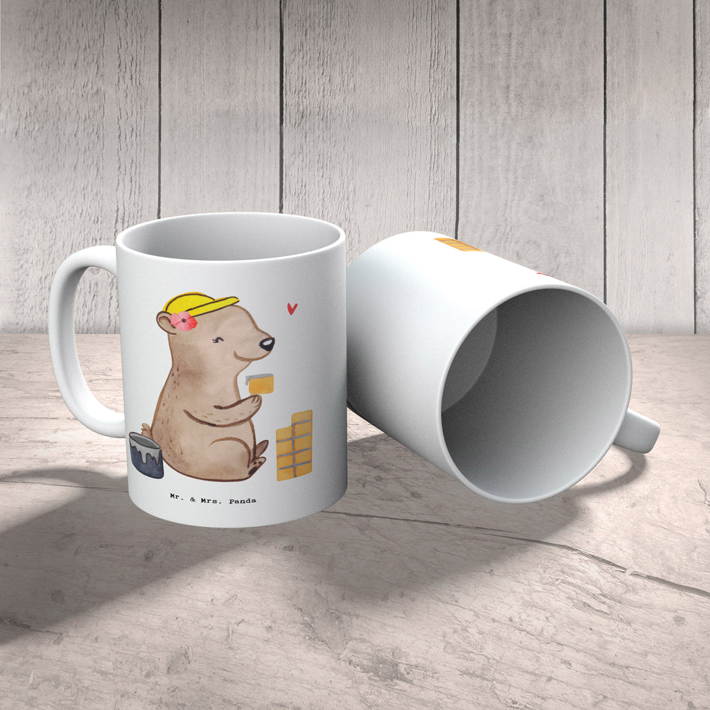 Tasse Maurerin mit Herz Tasse, Kaffeetasse, Teetasse, Becher, Kaffeebecher, Teebecher, Keramiktasse, Porzellantasse, Büro Tasse, Geschenk Tasse, Tasse Sprüche, Tasse Motive, Kaffeetassen, Tasse bedrucken, Designer Tasse, Cappuccino Tassen, Schöne Teetassen, Beruf, Ausbildung, Jubiläum, Abschied, Rente, Kollege, Kollegin, Geschenk, Schenken, Arbeitskollege, Mitarbeiter, Firma, Danke, Dankeschön, Maurerin, Maurermeisterin, Gesellenprüfung, Handwerkerin, Maurerbetrieb