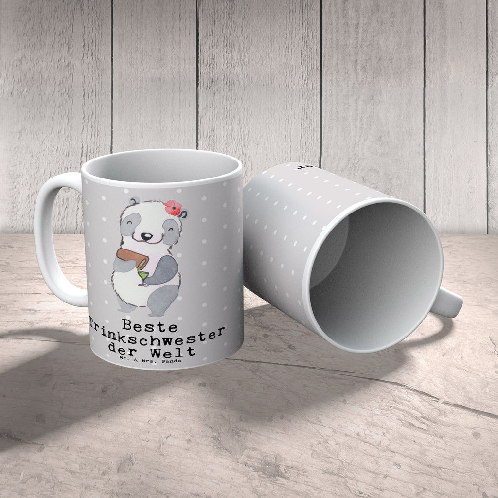 Tasse Panda Beste Trinkschwester der Welt Tasse, Kaffeetasse, Teetasse, Becher, Kaffeebecher, Teebecher, Keramiktasse, Porzellantasse, Büro Tasse, Geschenk Tasse, Tasse Sprüche, Tasse Motive, Kaffeetassen, Tasse bedrucken, Designer Tasse, Cappuccino Tassen, Schöne Teetassen, für, Dankeschön, Geschenk, Schenken, Geburtstag, Geburtstagsgeschenk, Geschenkidee, Danke, Bedanken, Mitbringsel, Freude machen, Geschenktipp, Trinkschwester, Saufschwester, Schwester, Sister, Freundin, Party, Bae, Trinken, Alkohol, Wochenende, Kleinigkeit, Sister from another Mister