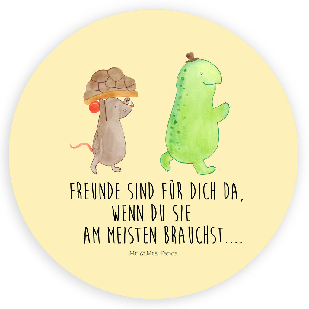 Rund Aufkleber Schildkröte & Maus Sticker, Aufkleber, Etikett, Kinder, rund, Schildkröte, Maus, Freunde, Freundinnen, beste Freunde, beste Freundinnen