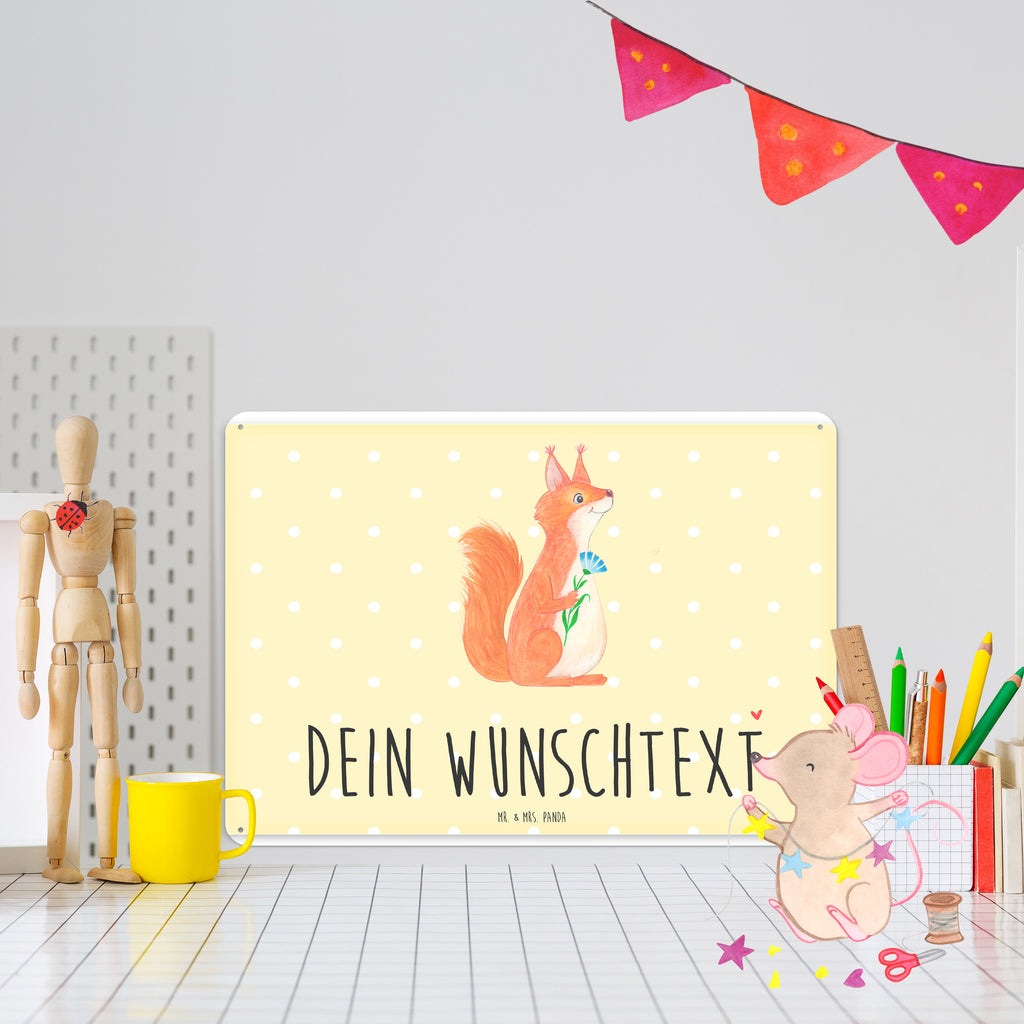 Personalisiertes Blechschild Eichhörnchen Blume Blechschild, Metallschild, Geschenk Schild, Schild, Magnet-Metall-Schild, Deko Schild, Wandschild, Wand-Dekoration, Türschild, Tiermotive, Gute Laune, lustige Sprüche, Tiere, Eichhörnchen, Eichhorn, Spruch positiv, Lachen, Spaß, Motivation Sprüche, Motivation Bilder, glücklich Spruch, Spruch Deko