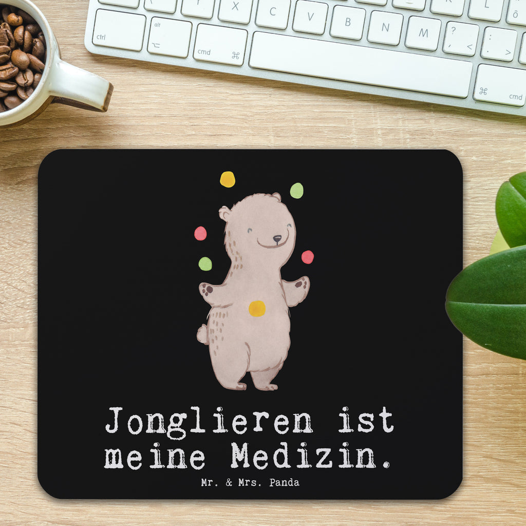 Mauspad Bär Jonglieren Medizin Mousepad, Computer zubehör, Büroausstattung, PC Zubehör, Arbeitszimmer, Mauspad, Einzigartiges Mauspad, Designer Mauspad, Mausunterlage, Mauspad Büro, Geschenk, Sport, Sportart, Hobby, Schenken, Danke, Dankeschön, Auszeichnung, Gewinn, Sportler, Jonglieren, Jongleur, Zirkus, Artistik