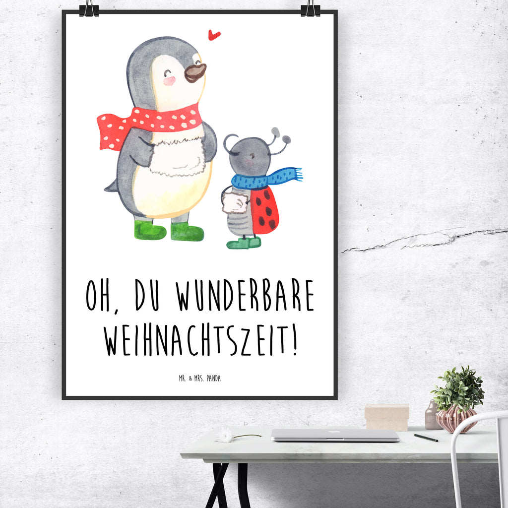 Poster Smörle Winterzeit Poster, Wandposter, Bild, Wanddeko, Küchenposter, Kinderposter, Wanddeko Bild, Raumdekoration, Wanddekoration, Handgemaltes Poster, Mr. & Mrs. Panda Poster, Designposter, Kunstdruck, Posterdruck, Winter, Weihnachten, Weihnachtsdeko, Nikolaus, Advent, Heiligabend, Wintermotiv, Weihnachtszeit, Weihnachtsgruß, Weihnachten Grüße