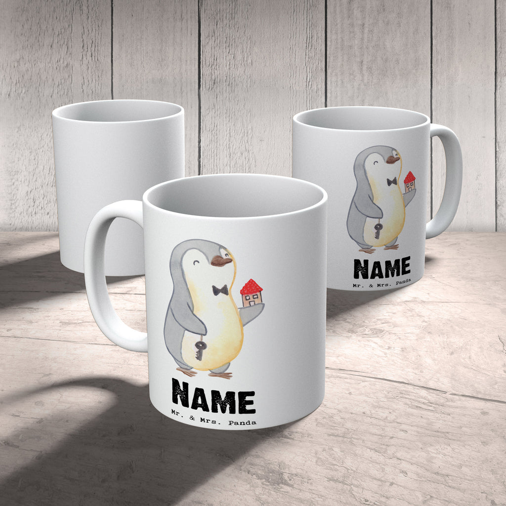 Personalisierte Tasse Immobilienmakler mit Herz Personalisierte Tasse, Namenstasse, Wunschname, Personalisiert, Tasse, Namen, Drucken, Tasse mit Namen, Beruf, Ausbildung, Jubiläum, Abschied, Rente, Kollege, Kollegin, Geschenk, Schenken, Arbeitskollege, Mitarbeiter, Firma, Danke, Dankeschön, Immobilienmakler, Immobilienhändler, Immobilienkaufmann, Immobilienbüro