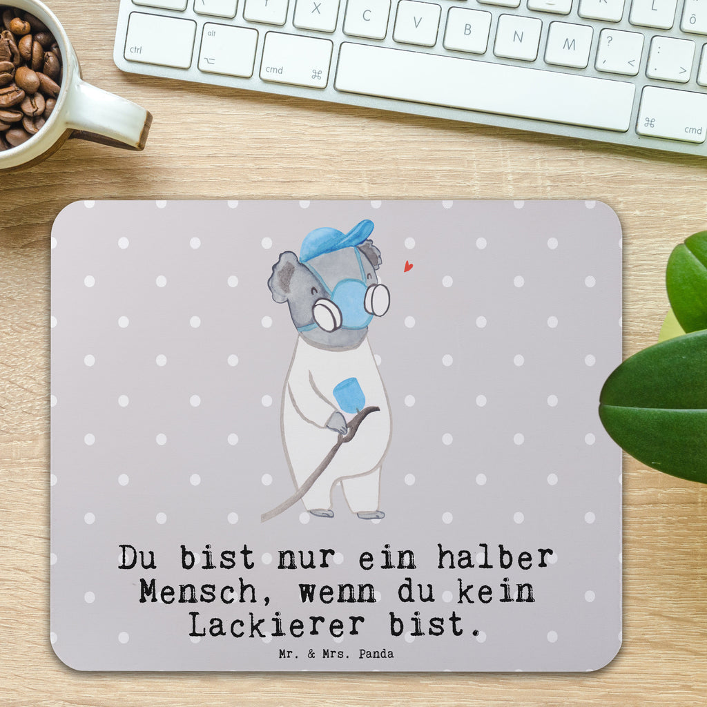 Mauspad Lackierer mit Herz Mousepad, Computer zubehör, Büroausstattung, PC Zubehör, Arbeitszimmer, Mauspad, Einzigartiges Mauspad, Designer Mauspad, Mausunterlage, Mauspad Büro, Beruf, Ausbildung, Jubiläum, Abschied, Rente, Kollege, Kollegin, Geschenk, Schenken, Arbeitskollege, Mitarbeiter, Firma, Danke, Dankeschön, Lackierer, Lackierermeister, Werkstatt Lackierer, Gesellenprüfung