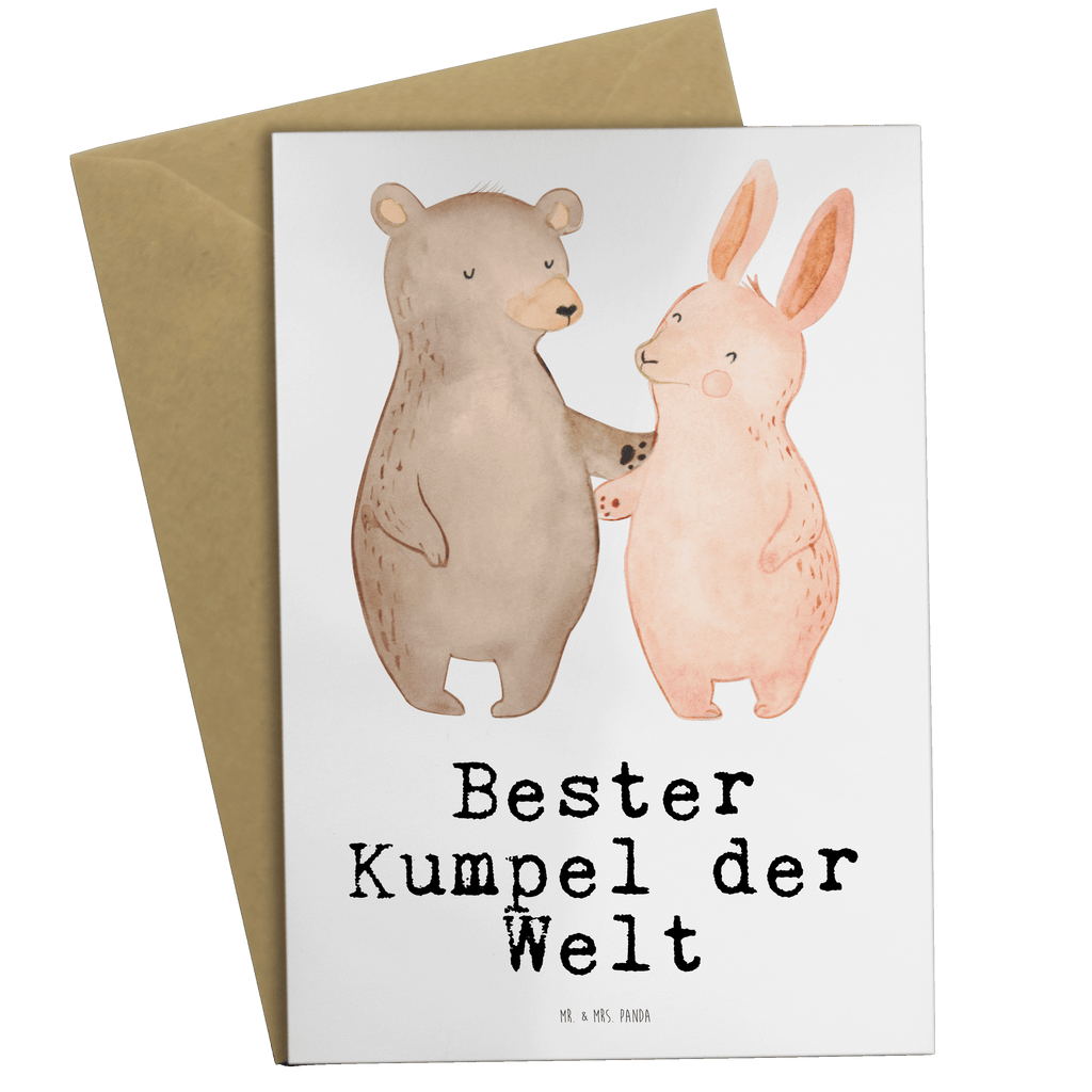 Grußkarte Hase Bester Kumpel der Welt Grußkarte, Klappkarte, Einladungskarte, Glückwunschkarte, Hochzeitskarte, Geburtstagskarte, Karte, Ansichtskarten, für, Dankeschön, Geschenk, Schenken, Geburtstag, Geburtstagsgeschenk, Geschenkidee, Danke, Bedanken, Mitbringsel, Freude machen, Geschenktipp, Kumpel, Kumpane, bester Freund, Bro, Buddy, Kollege, best friends, Freundschaft, Liebster, Bester