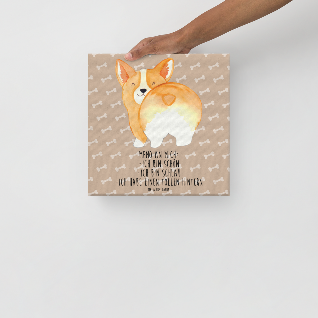 Leinwand Bild Corgi Po Leinwand, Bild, Kunstdruck, Wanddeko, Dekoration, Hund, Hundemotiv, Haustier, Hunderasse, Tierliebhaber, Hundebesitzer, Sprüche, Corgie, Hundeliebe, Motivation, Selbstliebe, Spruch