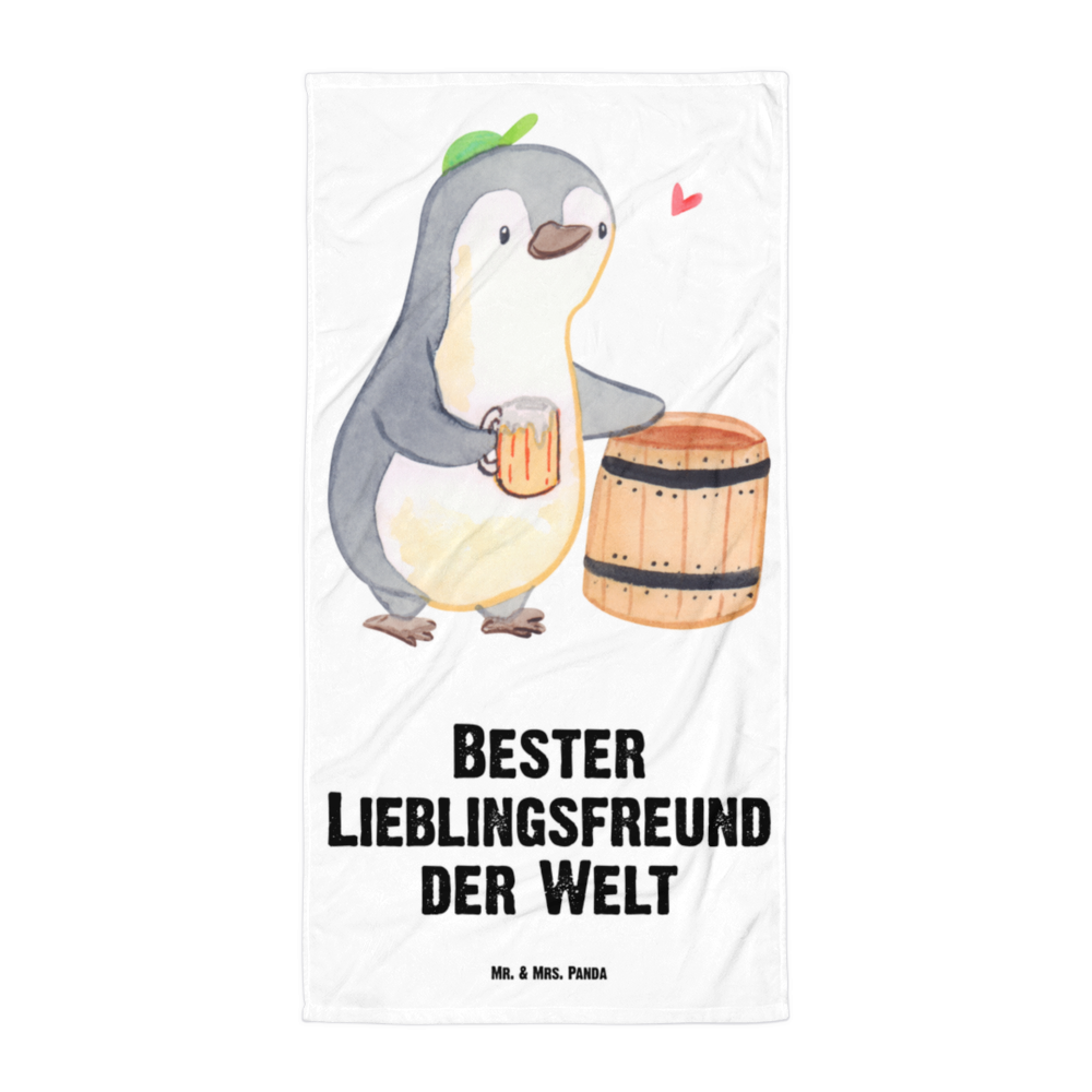 XL Badehandtuch Pinguin Bester Lieblingsfreund der Welt Handtuch, Badetuch, Duschtuch, Strandtuch, Saunatuch, für, Dankeschön, Geschenk, Schenken, Geburtstag, Geburtstagsgeschenk, Geschenkidee, Danke, Bedanken, Mitbringsel, Freude machen, Geschenktipp, Lieblingsfreund, Freund, Partner, Lieblingsmensch, Lieblings Mensch, Liebling, Bae, bester Freund, Liebe, Herz, Love