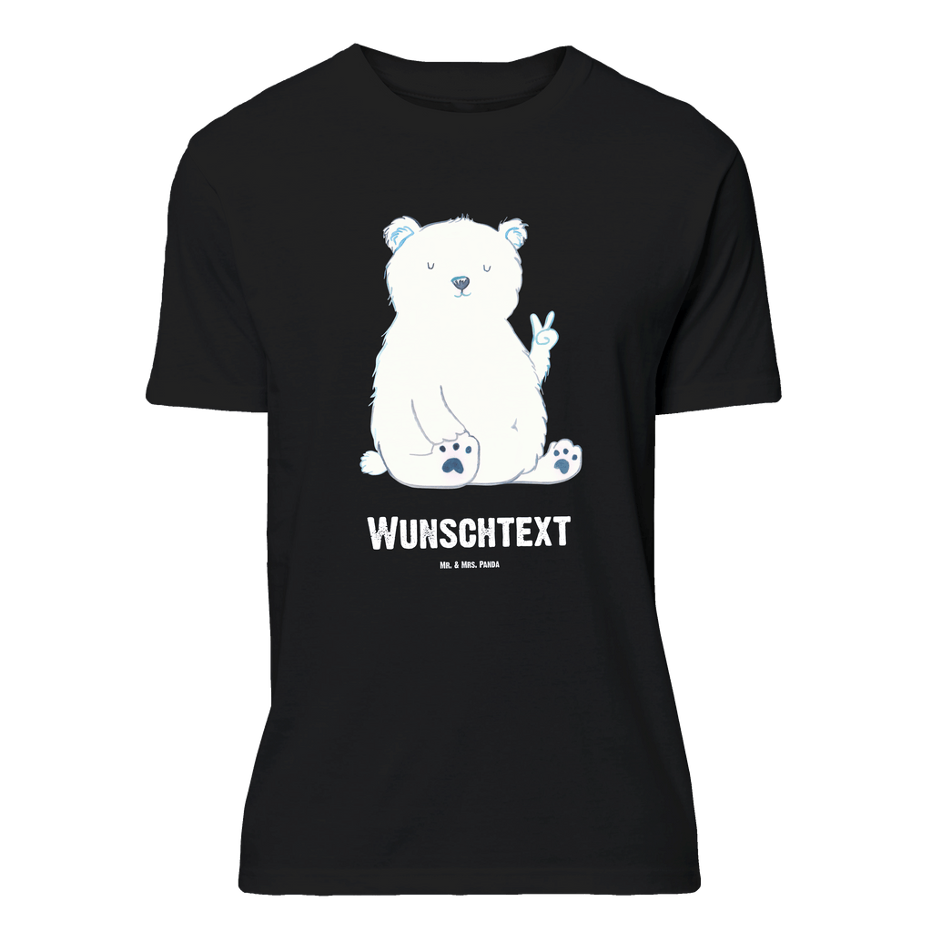 Personalisiertes T-Shirt Eisbär Faul T-Shirt Personalisiert, T-Shirt mit Namen, T-Shirt mit Aufruck, Männer, Frauen, Wunschtext, Bedrucken, Bär, Teddy, Teddybär, Eisbär, Nordpol, Faul, Entspannen, Relaxen, Büro, Arbeit, Bürojob, Arbeitsplatz, Homeoffice