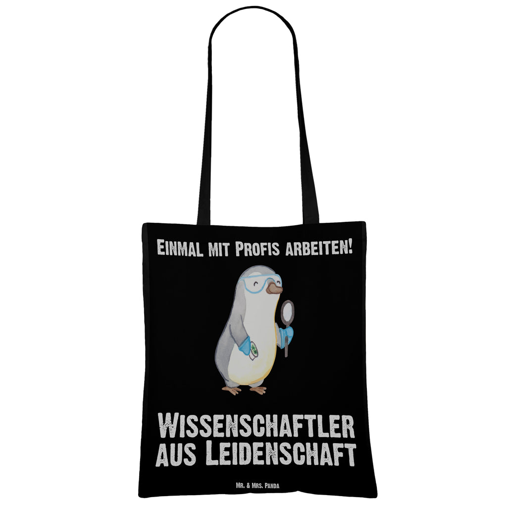 Tragetasche Wissenschaftler aus Leidenschaft Beuteltasche, Beutel, Einkaufstasche, Jutebeutel, Stoffbeutel, Tasche, Shopper, Umhängetasche, Strandtasche, Schultertasche, Stofftasche, Tragetasche, Badetasche, Jutetasche, Einkaufstüte, Laptoptasche, Beruf, Ausbildung, Jubiläum, Abschied, Rente, Kollege, Kollegin, Geschenk, Schenken, Arbeitskollege, Mitarbeiter, Firma, Danke, Dankeschön, Wissenschaftler, Forscher, Akademiker, Universität, Forschungseinrichtung