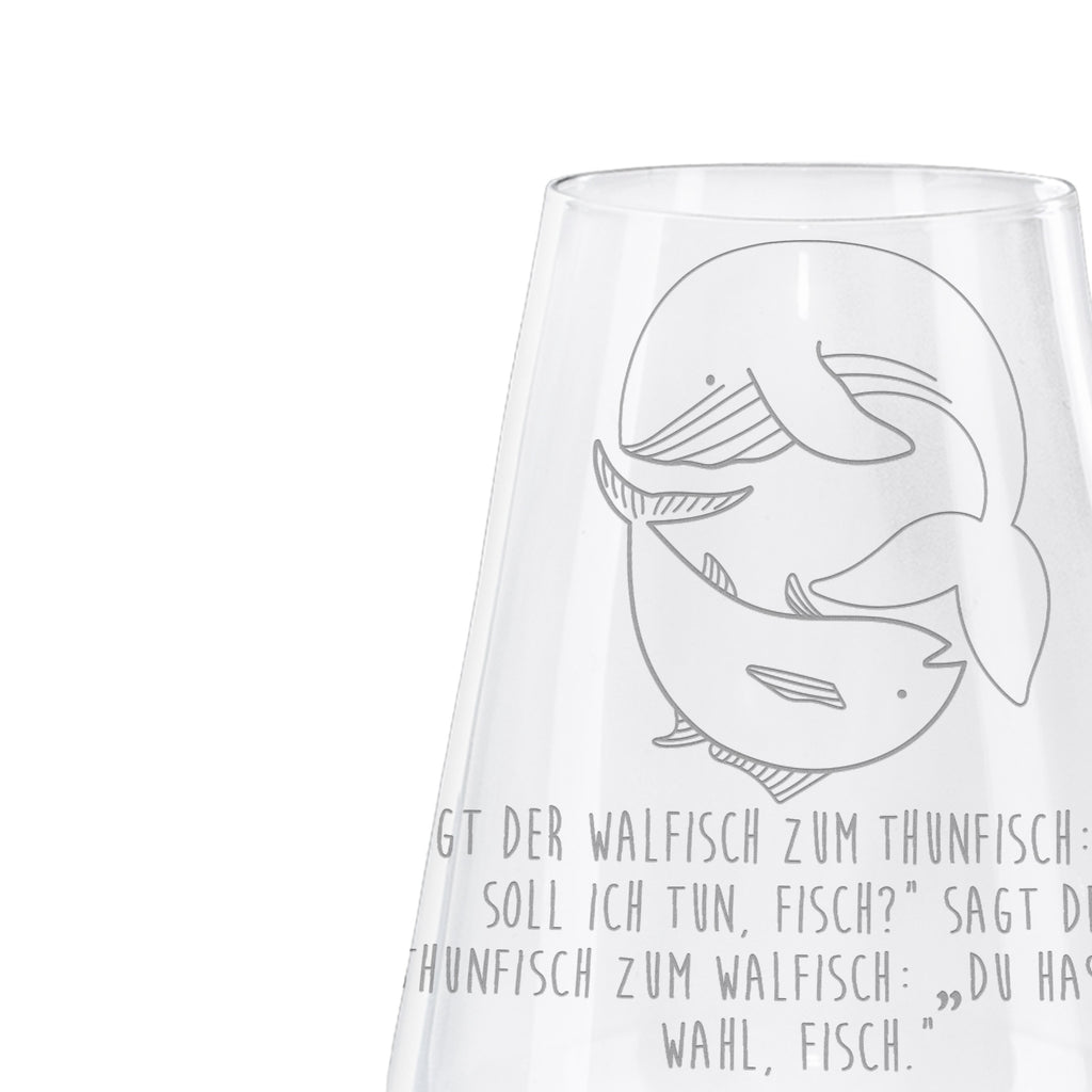 Weißwein Glas Walfisch & Thunfisch Weißweinglas, Weinglas, Weißwein Glas, Weinglas mit Gravur, Geschenk für Weinliebhaber, Spülmaschinenfeste Weingläser, Hochwertige Weinaccessoires, Tiermotive, Gute Laune, lustige Sprüche, Tiere, Wal, Wahl, Tunfisch, Wortwitz lustig, Spruch lustig, Flachwitz, Witz, Spruch des Tages, Flachwitz Geschenk