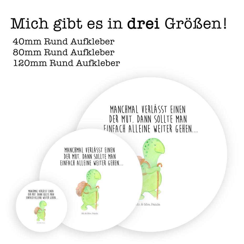 Rund Aufkleber Schildkröte Wanderer Sticker, Aufkleber, Etikett, Kinder, rund, Schildkröte, Schildkröten, Motivation, Motivationsspruch, Motivationssprüche, Neuanfang