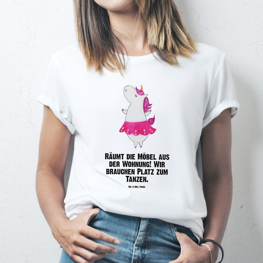 T-Shirt Standard Einhorn Ballerina T-Shirt, Shirt, Tshirt, Lustiges T-Shirt, T-Shirt mit Spruch, Party, Junggesellenabschied, Jubiläum, Geburstag, Herrn, Damen, Männer, Frauen, Schlafshirt, Nachthemd, Sprüche, Einhorn, Einhörner, Einhorn Deko, Pegasus, Unicorn, Tanzen, Ballerina, Wohnung, Spaß, Feiern, Geburtstag, Tänzerin, Lebenslust, Lebensfreude