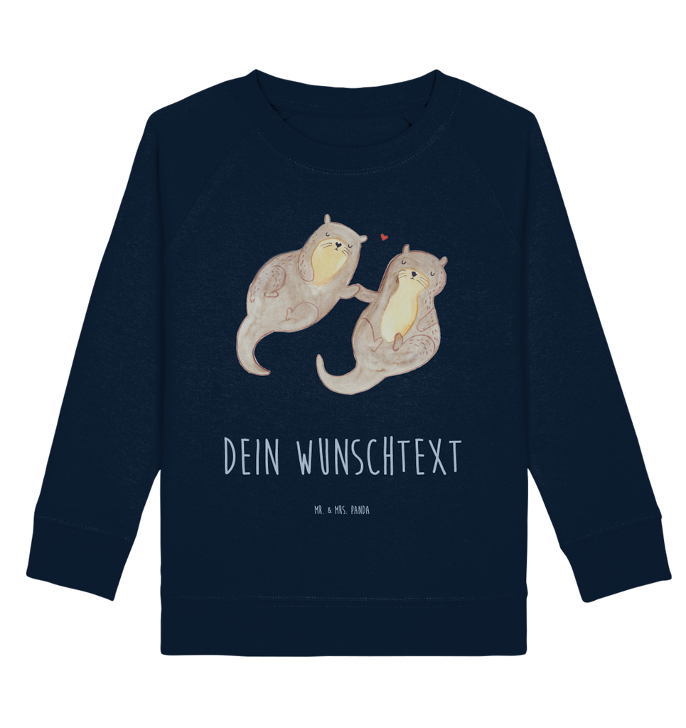 Personalisierter Kinder Pullover Otter händchenhaltend Personalisierter Kinder Pullover, Personalisiertes Kinder Sweatshirt, Jungen, Mädchen, Otter, Fischotter, Seeotter, Otter Seeotter See Otter