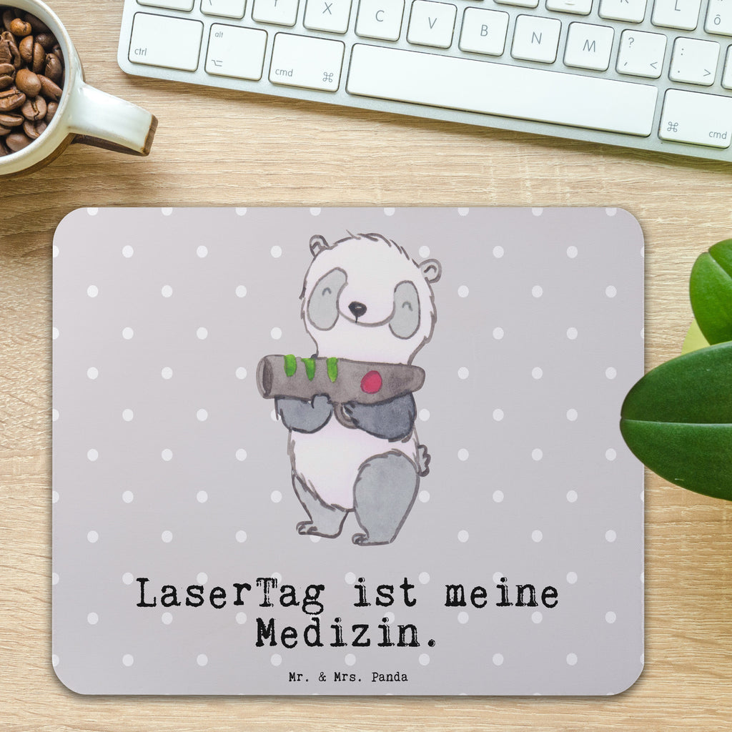 Mauspad Panda LaserTag Medizin Mousepad, Computer zubehör, Büroausstattung, PC Zubehör, Arbeitszimmer, Mauspad, Einzigartiges Mauspad, Designer Mauspad, Mausunterlage, Mauspad Büro, Geschenk, Sport, Sportart, Hobby, Schenken, Danke, Dankeschön, Auszeichnung, Gewinn, Sportler, Lasertag, Lasergame Zentrum