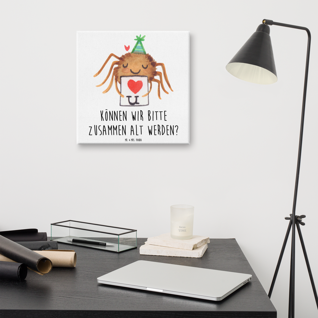 Leinwand Bild Spinne Agathe Brief Leinwand, Bild, Kunstdruck, Wanddeko, Dekoration, Spinne Agathe, Spinne, Agathe, Videos, Merchandise, Liebesbeweis, Ich Liebe dich, Heiratsantrag, Verliebt, Liebespaar, Liebesgeschenk, Treuebeweis, Treuetest