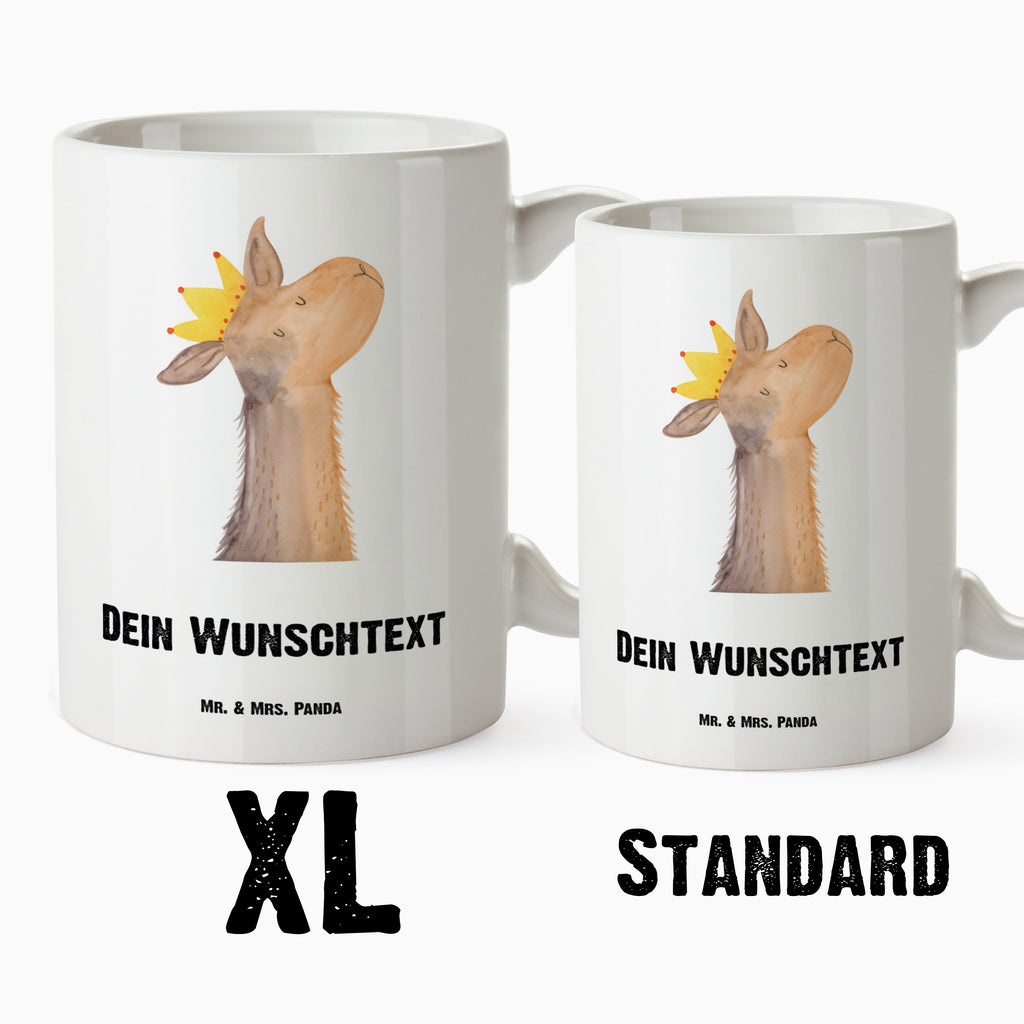 Personalisierte XL Tasse Lamakopf König Personalisierte XL Tasse, Personalisierte Große Tasse, Personalisierte Grosse Kaffeetasse, PErsonalisierter XL Becher, XL Teetasse mit Namen, XL Becher mit Namen, spülmaschinenfest, Jumbo Tasse, Groß, Personalisiert, XL Tasse mit Namen, XL Namenstasse, Jumbo Namenstasse, Lama, Alpaka, Lamas, König, Königin, Freundin, Mama, Papa, Büro Kollege, Kollegin, Chef, Vorgesetzter, Abi, Abitur