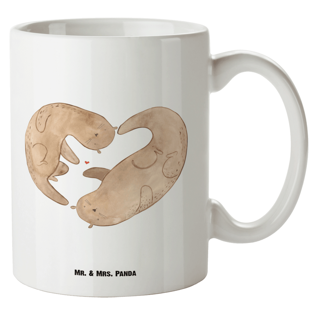 XL Tasse Otter Herz XL Tasse, Große Tasse, Grosse Kaffeetasse, XL Becher, XL Teetasse, spülmaschinenfest, Jumbo Tasse, Groß, Otter, Fischotter, Seeotter, Liebe, Herz, Liebesbeweis, Liebesgeschenk, Bessere Hälfte, Love you, Jahrestag, Hochzeitstag, Verlobung, gemeinsames Leben