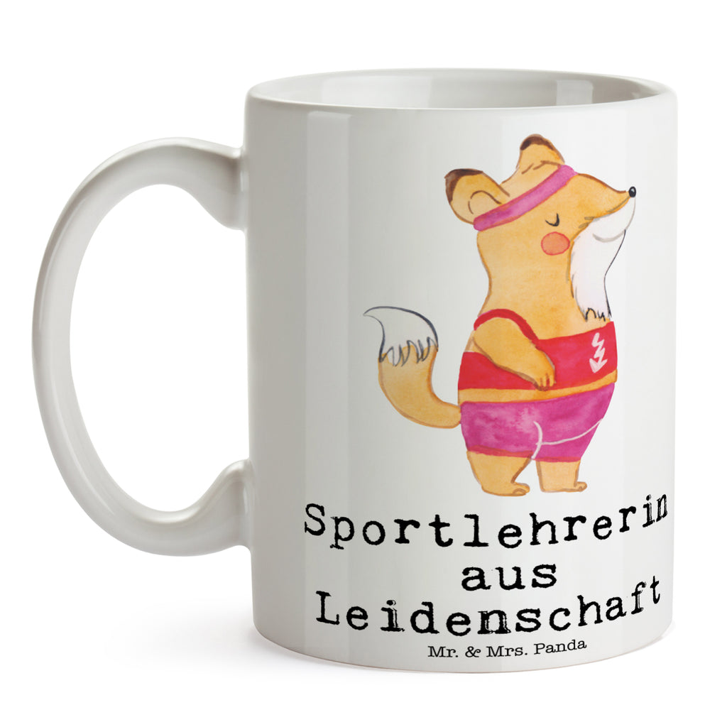 Tasse Sportlehrerin aus Leidenschaft Tasse, Kaffeetasse, Teetasse, Becher, Kaffeebecher, Teebecher, Keramiktasse, Porzellantasse, Büro Tasse, Geschenk Tasse, Tasse Sprüche, Tasse Motive, Kaffeetassen, Tasse bedrucken, Designer Tasse, Cappuccino Tassen, Schöne Teetassen, Beruf, Ausbildung, Jubiläum, Abschied, Rente, Kollege, Kollegin, Geschenk, Schenken, Arbeitskollege, Mitarbeiter, Firma, Danke, Dankeschön