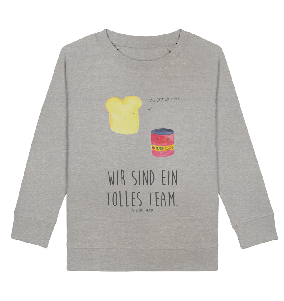 Organic Kinder Pullover Toast & Marmelade Kinder Pullover, Kinder Sweatshirt, Jungen, Mädchen, Tiermotive, Gute Laune, lustige Sprüche, Tiere, Toast, Marmelade, Dreamteam, süße Postkarte, süß, Küche Deko, Küche Spruch, Frühstück Einladung, Brot, Toastbrot