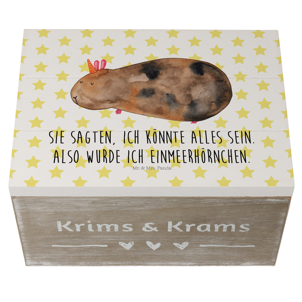 Holzkiste Meerhörnchen Holzkiste, Kiste, Schatzkiste, Truhe, Schatulle, XXL, Erinnerungsbox, Erinnerungskiste, Dekokiste, Aufbewahrungsbox, Geschenkbox, Geschenkdose, Einhorn, Einhörner, Einhorn Deko, Pegasus, Unicorn, Meerhörnchen, Meericorn, Meerschwein, Meerschweinchen