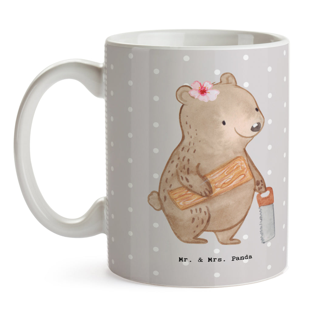 Tasse Schreinerin mit Herz Tasse, Kaffeetasse, Teetasse, Becher, Kaffeebecher, Teebecher, Keramiktasse, Porzellantasse, Büro Tasse, Geschenk Tasse, Tasse Sprüche, Tasse Motive, Kaffeetassen, Tasse bedrucken, Designer Tasse, Cappuccino Tassen, Schöne Teetassen, Beruf, Ausbildung, Jubiläum, Abschied, Rente, Kollege, Kollegin, Geschenk, Schenken, Arbeitskollege, Mitarbeiter, Firma, Danke, Dankeschön