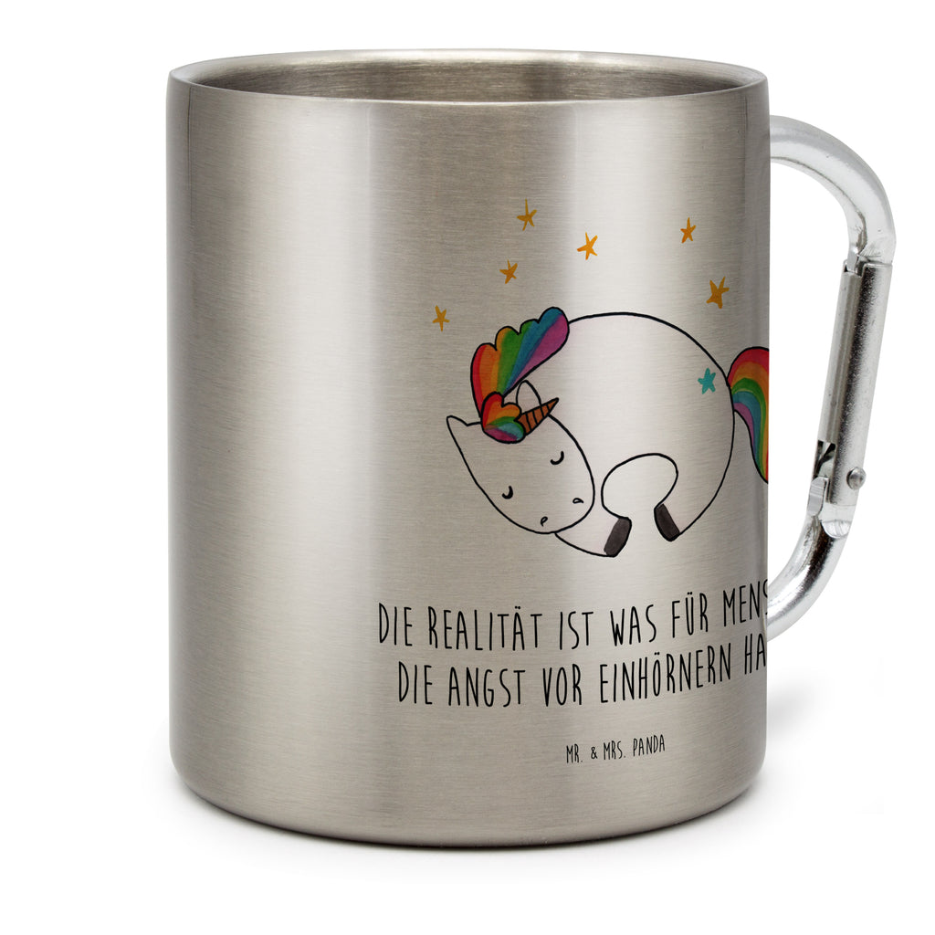 Edelstahlbecher Einhorn Nacht Edelstahltasse, Karabiner, Edelstahlbecher, Outdoor, Camping, Tasse, Becher, Einhorn, Einhörner, Einhorn Deko, Pegasus, Unicorn, Träume, Traum, unicorn, Realität, Menschen, Geschenk, Ruhe, Freundin