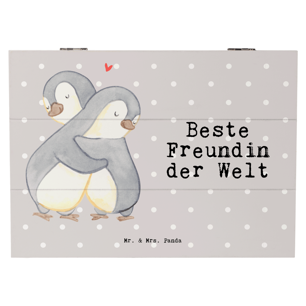 Holzkiste Pinguin Beste Freundin der Welt Holzkiste, Kiste, Schatzkiste, Truhe, Schatulle, XXL, Erinnerungsbox, Erinnerungskiste, Dekokiste, Aufbewahrungsbox, Geschenkbox, Geschenkdose, für, Dankeschön, Geschenk, Schenken, Geburtstag, Geburtstagsgeschenk, Geschenkidee, Danke, Bedanken, Mitbringsel, Freude machen, Geschenktipp, Freundin, beste Freundin, Ehefrau, Frau, bae, bff, Freundinnen, Jahrestag, Freundschaft. Liebste, beste, Spruch