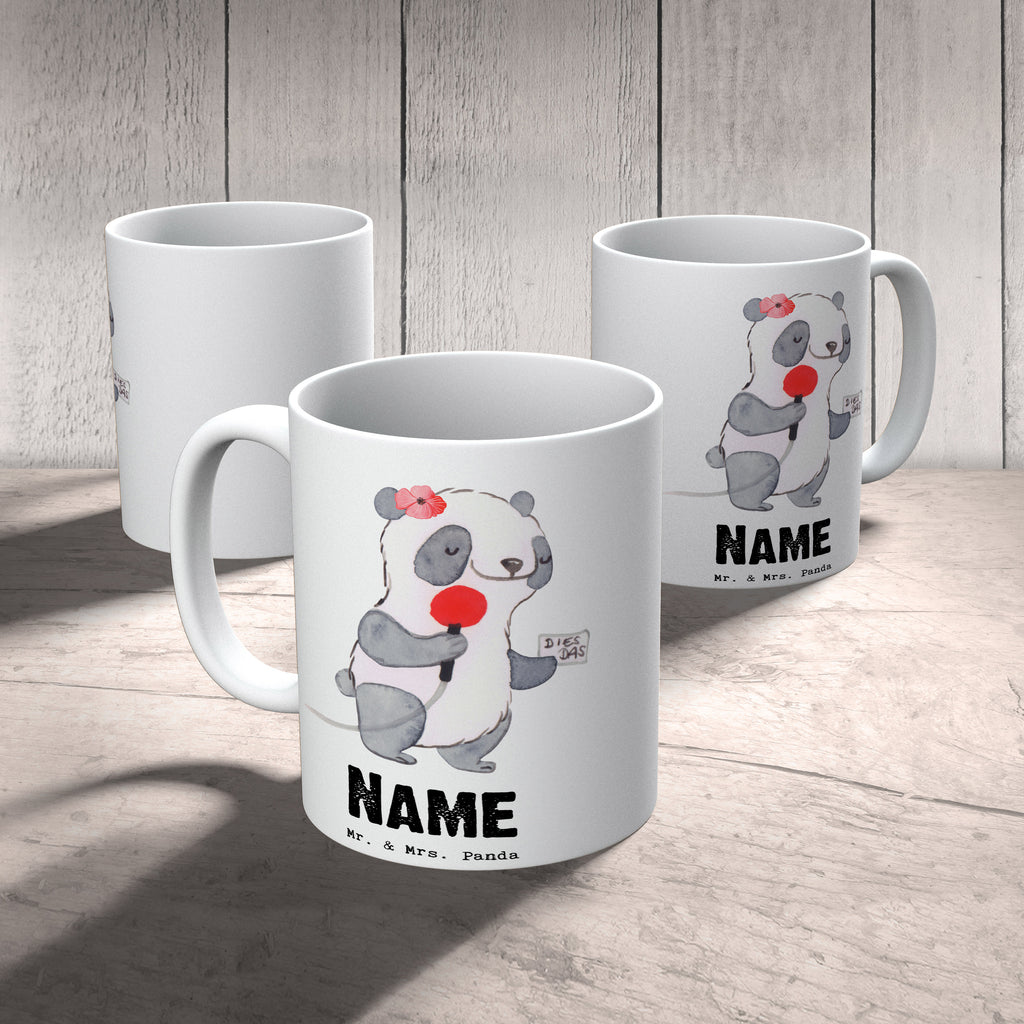 Personalisierte Tasse Sportreporterin mit Herz Personalisierte Tasse, Namenstasse, Wunschname, Personalisiert, Tasse, Namen, Drucken, Tasse mit Namen, Beruf, Ausbildung, Jubiläum, Abschied, Rente, Kollege, Kollegin, Geschenk, Schenken, Arbeitskollege, Mitarbeiter, Firma, Danke, Dankeschön